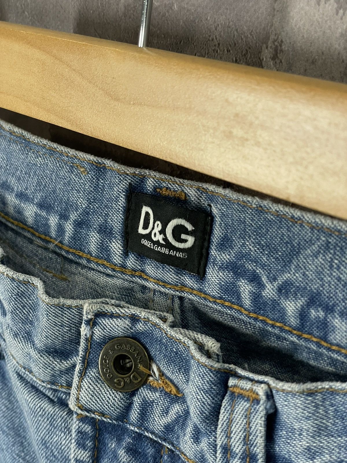 Dolce & Gabbana Vintage Dolce & Gabbana Flared Jeans Big Logo 90s Size 28" / US 6 / IT 42 - 10 Thumbnail