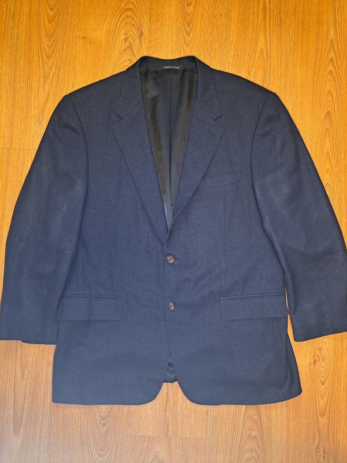 Zanella Zanella Loro Piana Sport Coat 44R Navy Linen Virgin Wool Size 44R - 1 Thumbnail