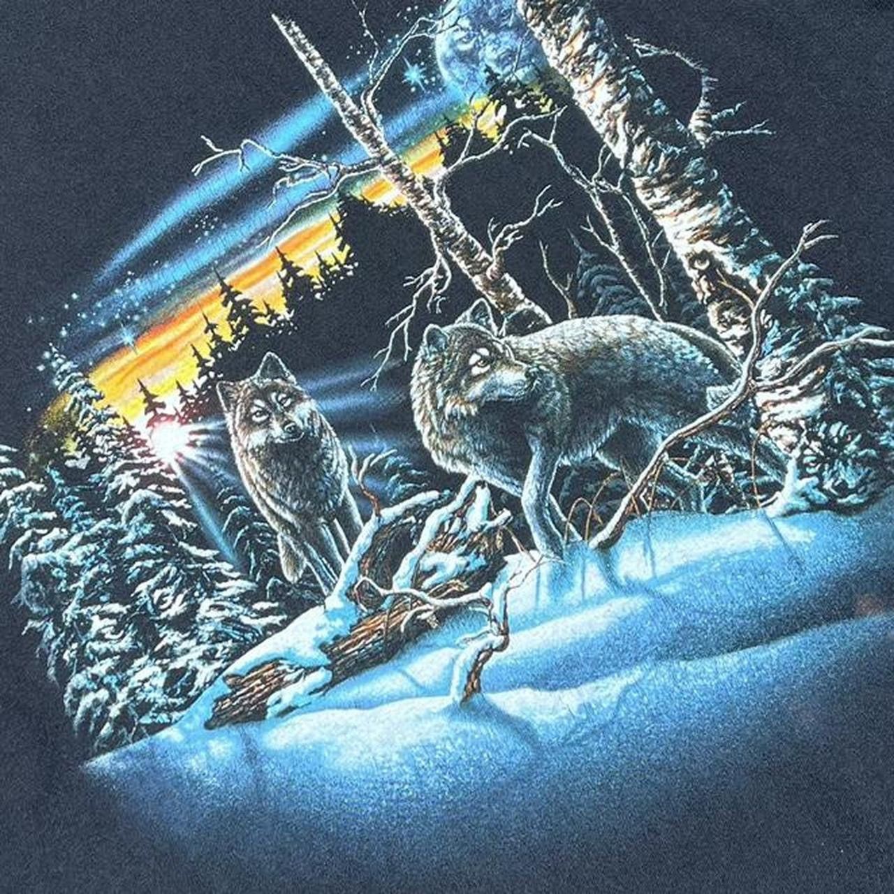Vintage Vintage Wolf Pack Animal Nature Wildlife Essential Tshirt Size US L / EU 52-54 / 3 - 3 Thumbnail