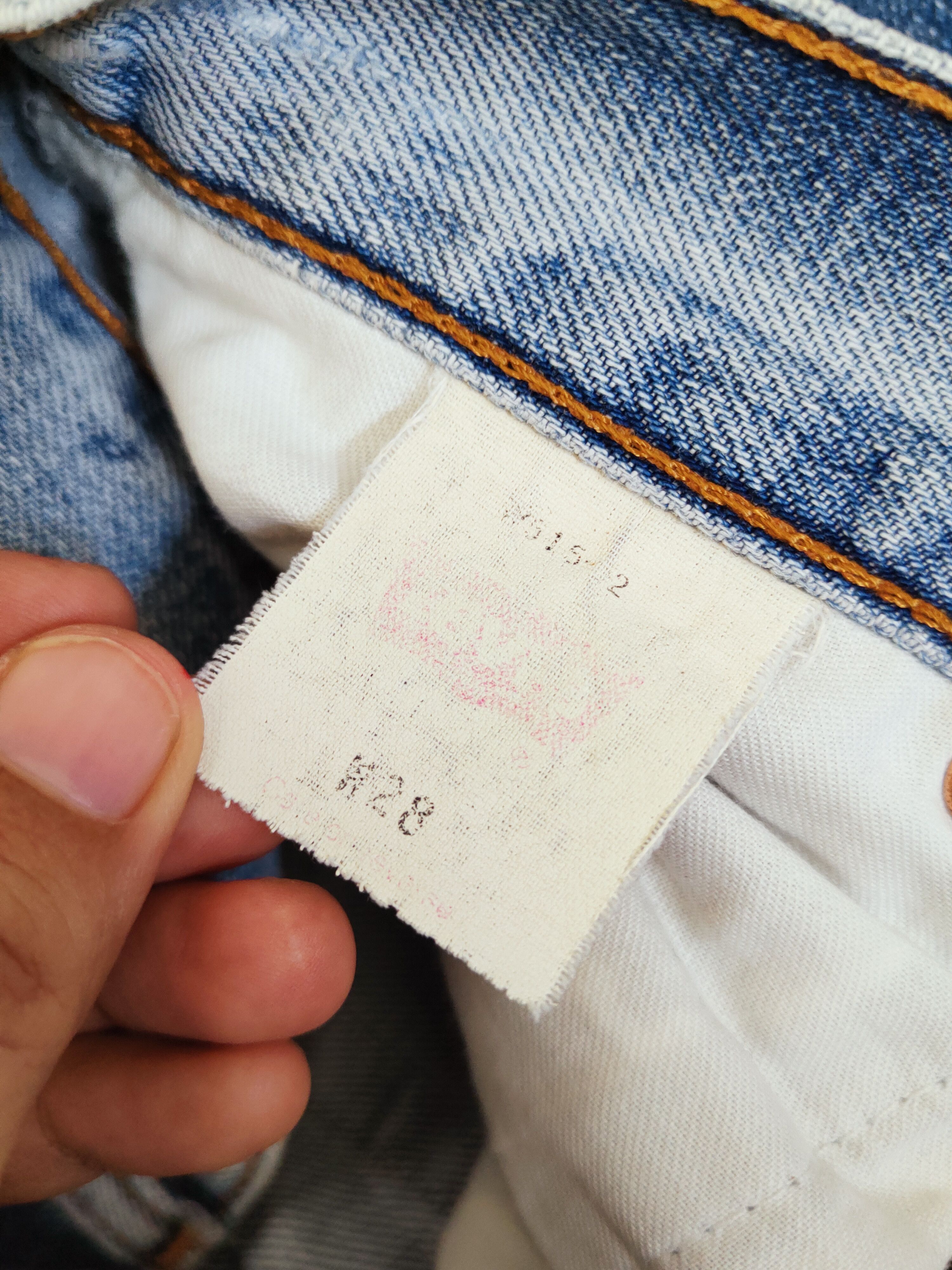 Levi's w515 Levi's Blue Distressed Ripped Jeans #W229 Size US 27 - 18 Thumbnail