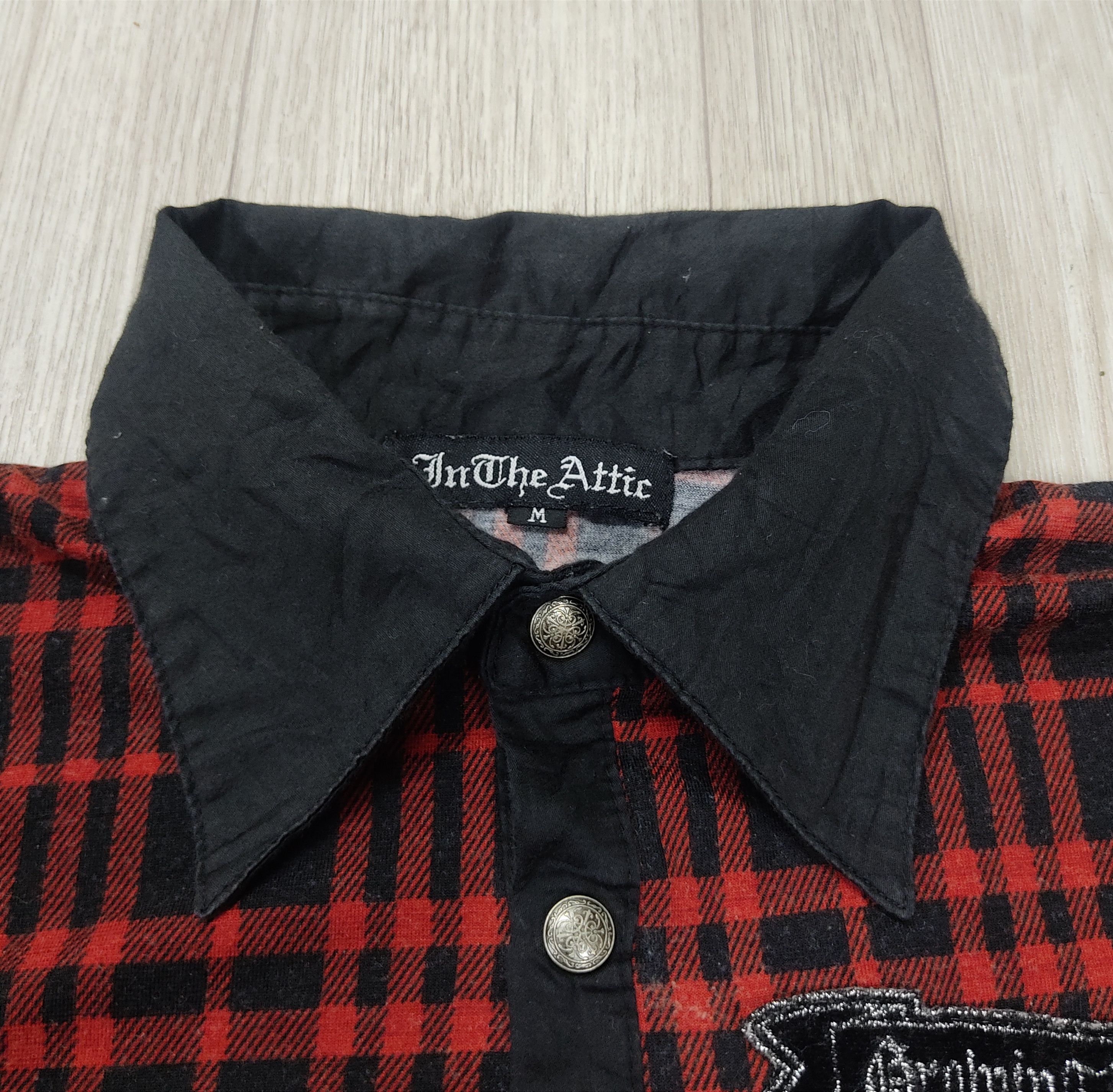 In The Attic IN THE ATTIC Tartan Check Slim Fit Collar Tee Size US S / EU 44-46 / 1 - 3 Thumbnail