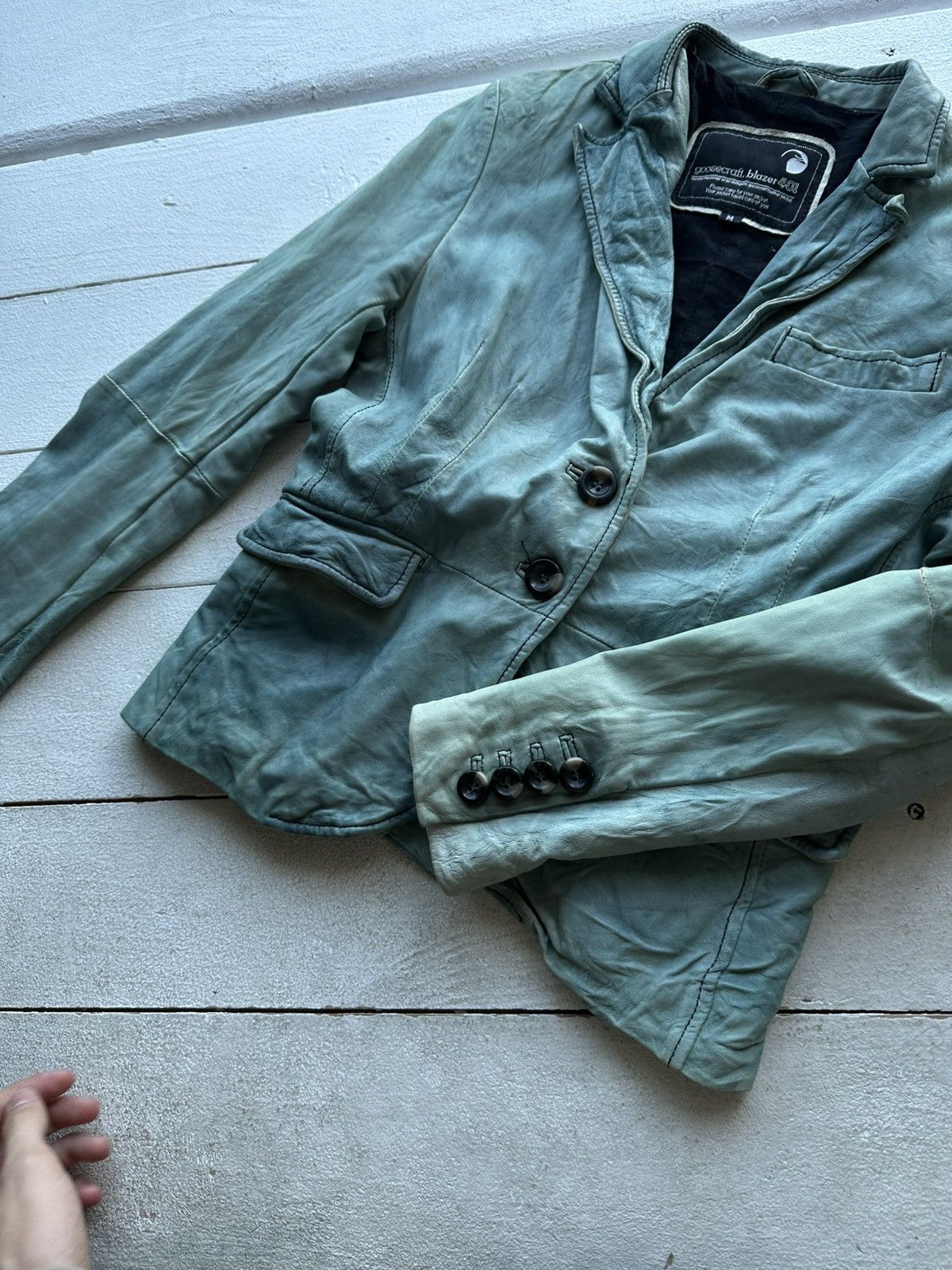 Other 🚨 VINTAGE LEATHER JACKET JAPAN CASUAL STREETWEAR 90s Y2K Size M / US 6-8 / IT 42-44 - 3 Thumbnail