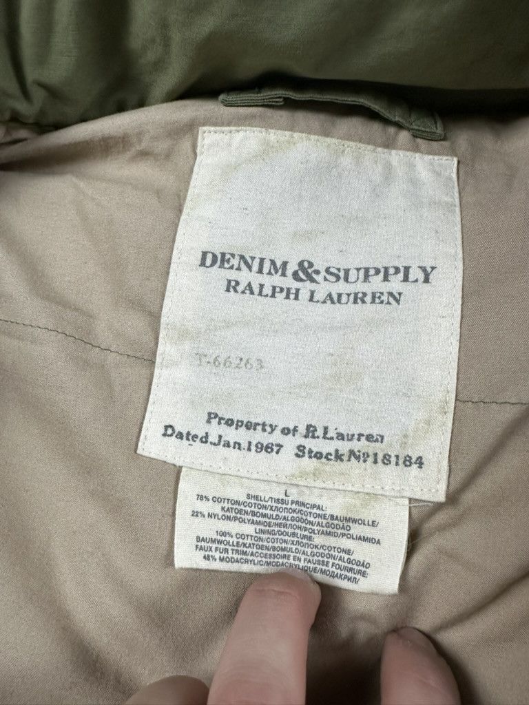 Denim & Supply Ralph Lauren Ralph Lauren Fur Hood Puffer Down Jacket Khaki Size US L / EU 52-54 / 3 - 9 Thumbnail
