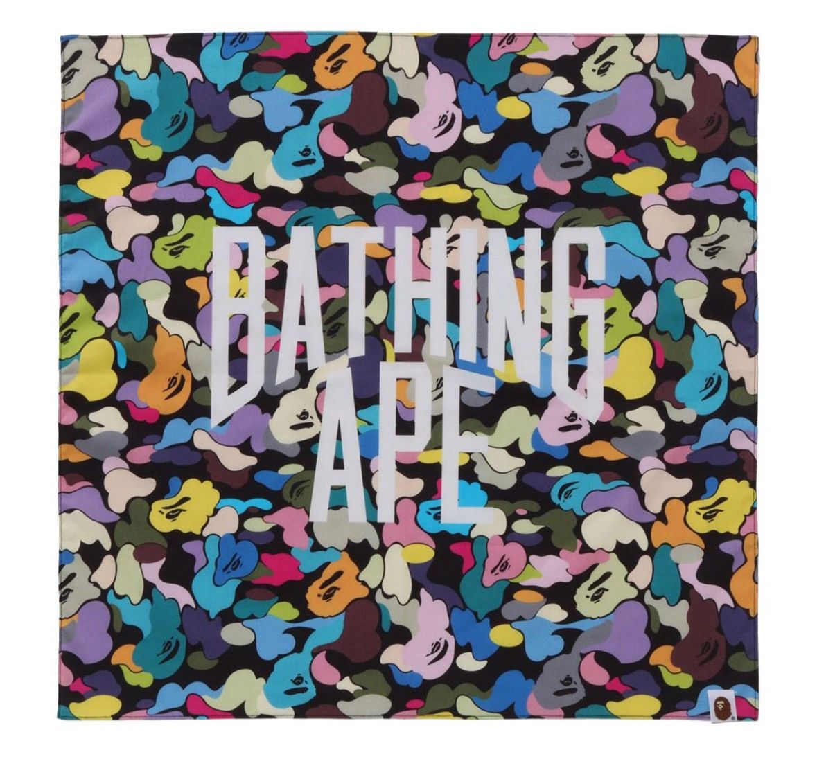 Bape A BATHING APE MULTI CAMO NYC LOGO BANDANA Size ONE SIZE - 4 Thumbnail