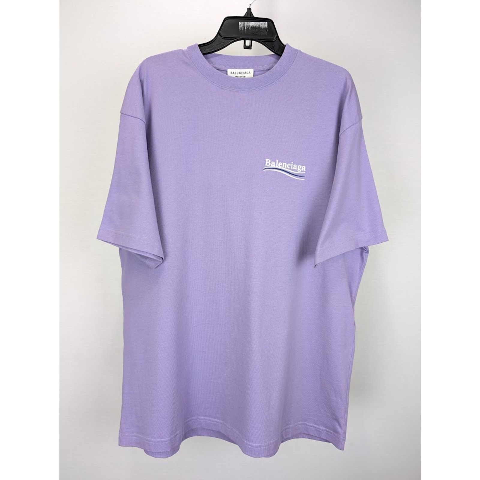 Balenciaga o1rshd1 Political Logo Large Fit T-Shirt Size US L / EU 52-54 / 3 - 1 Thumbnail