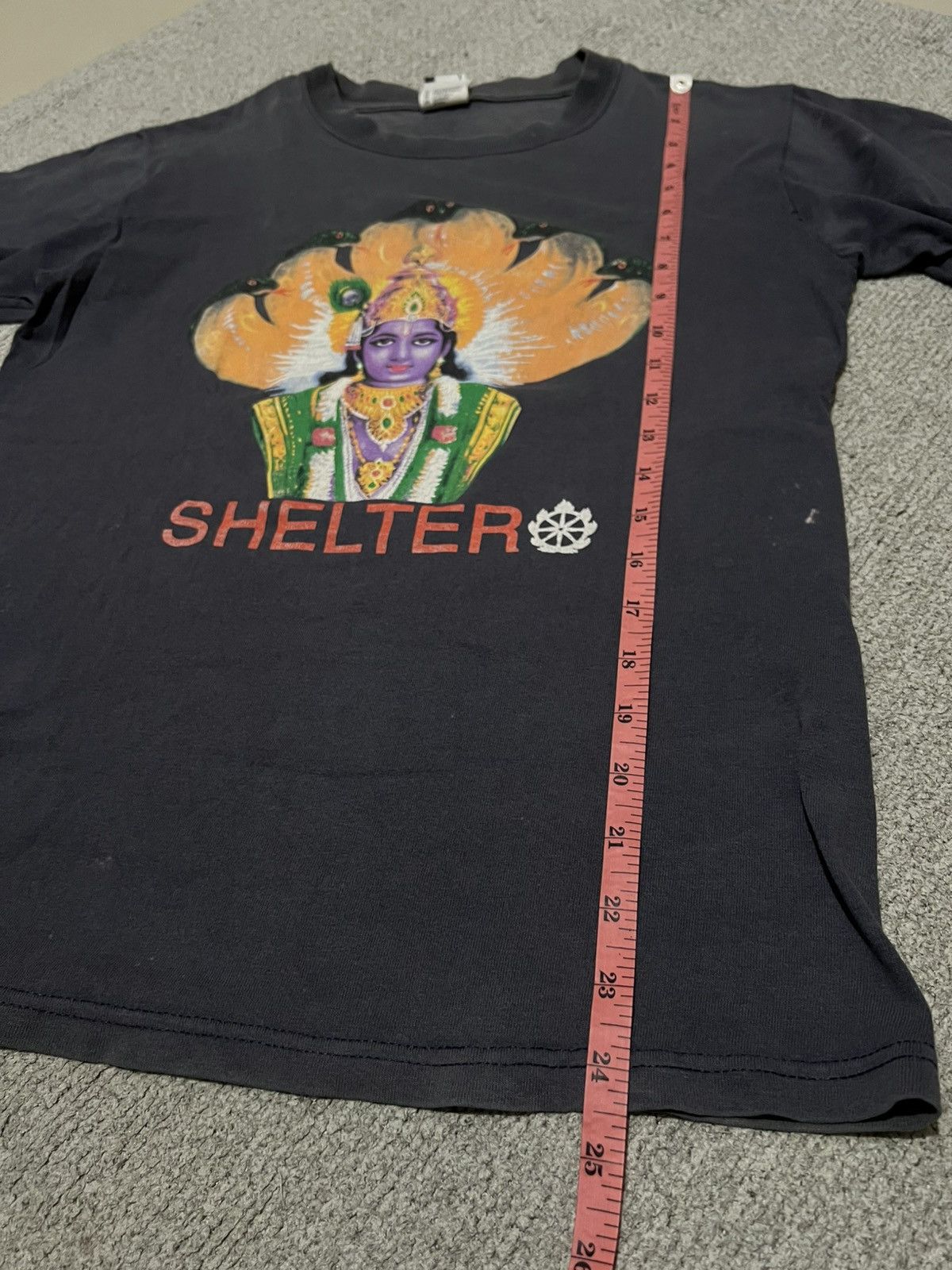 Band Tees Thrashed Shelter US HC Sun Faded Distressed ERD GRUNGE Size US S / EU 44-46 / 1 - 9 Thumbnail
