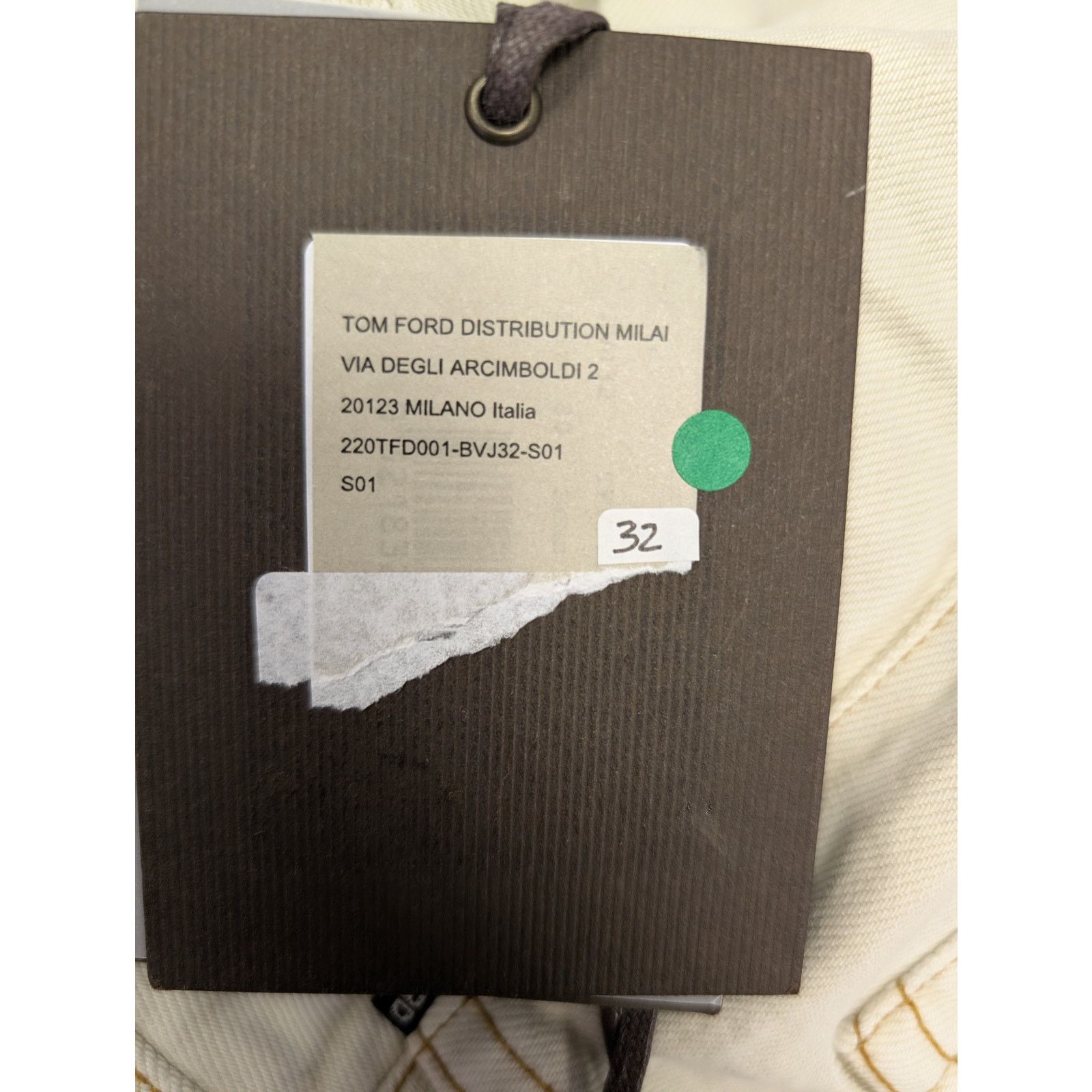 Tom Ford o1rshd1 Slim Denim Jeans in White Size US 32 / EU 48 - 20 Thumbnail