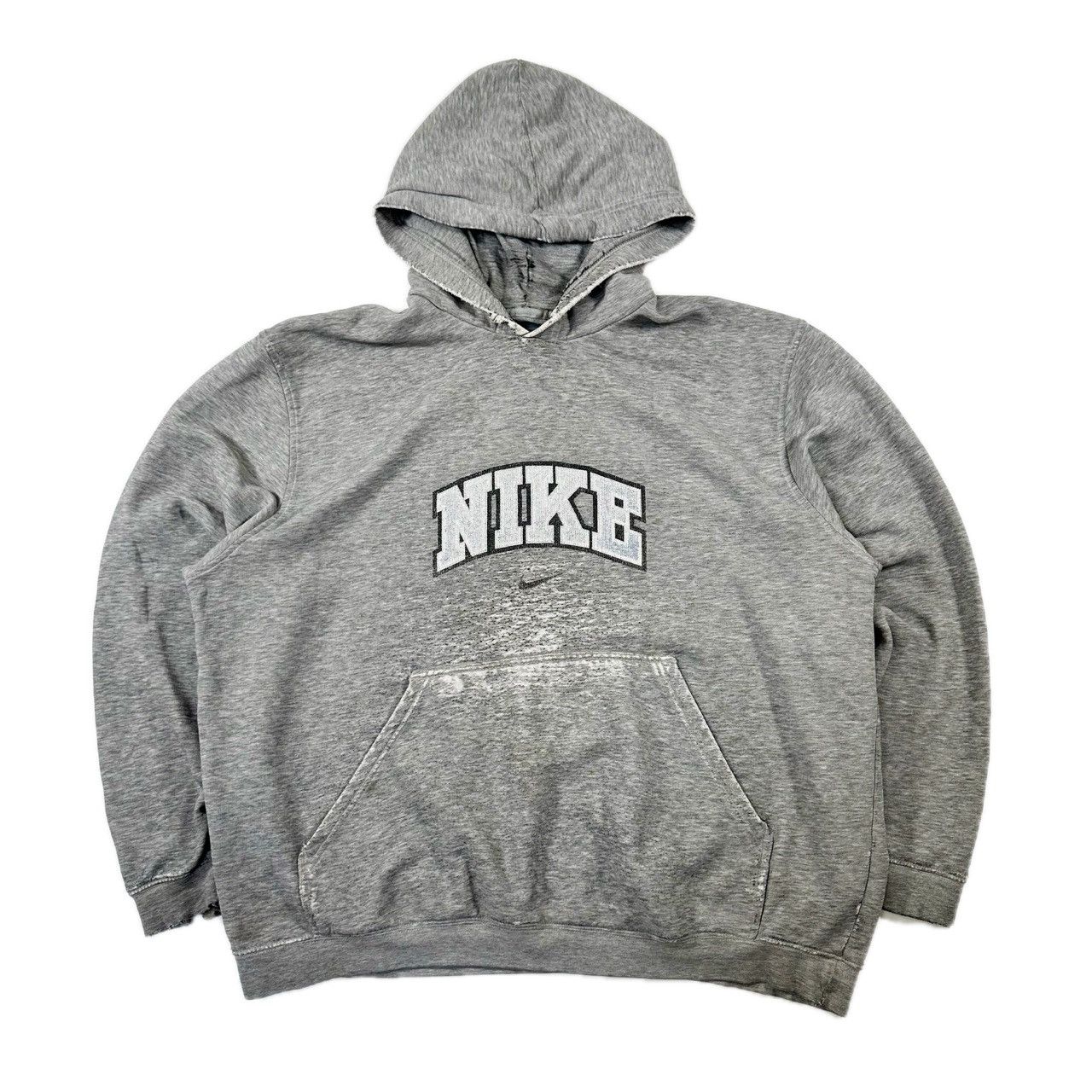 Vintage Vintage 00s Nike Centre Swoosh Distressed Pullover Hooded Size US XL / EU 56 / 4 - 1 Thumbnail