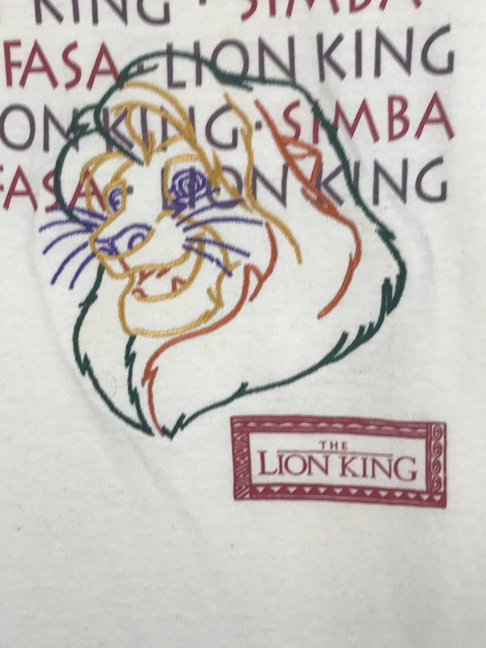 Disney × Vintage vintage 90s Lion king simba cartoon animal Size US L / EU 52-54 / 3 - 4 Thumbnail