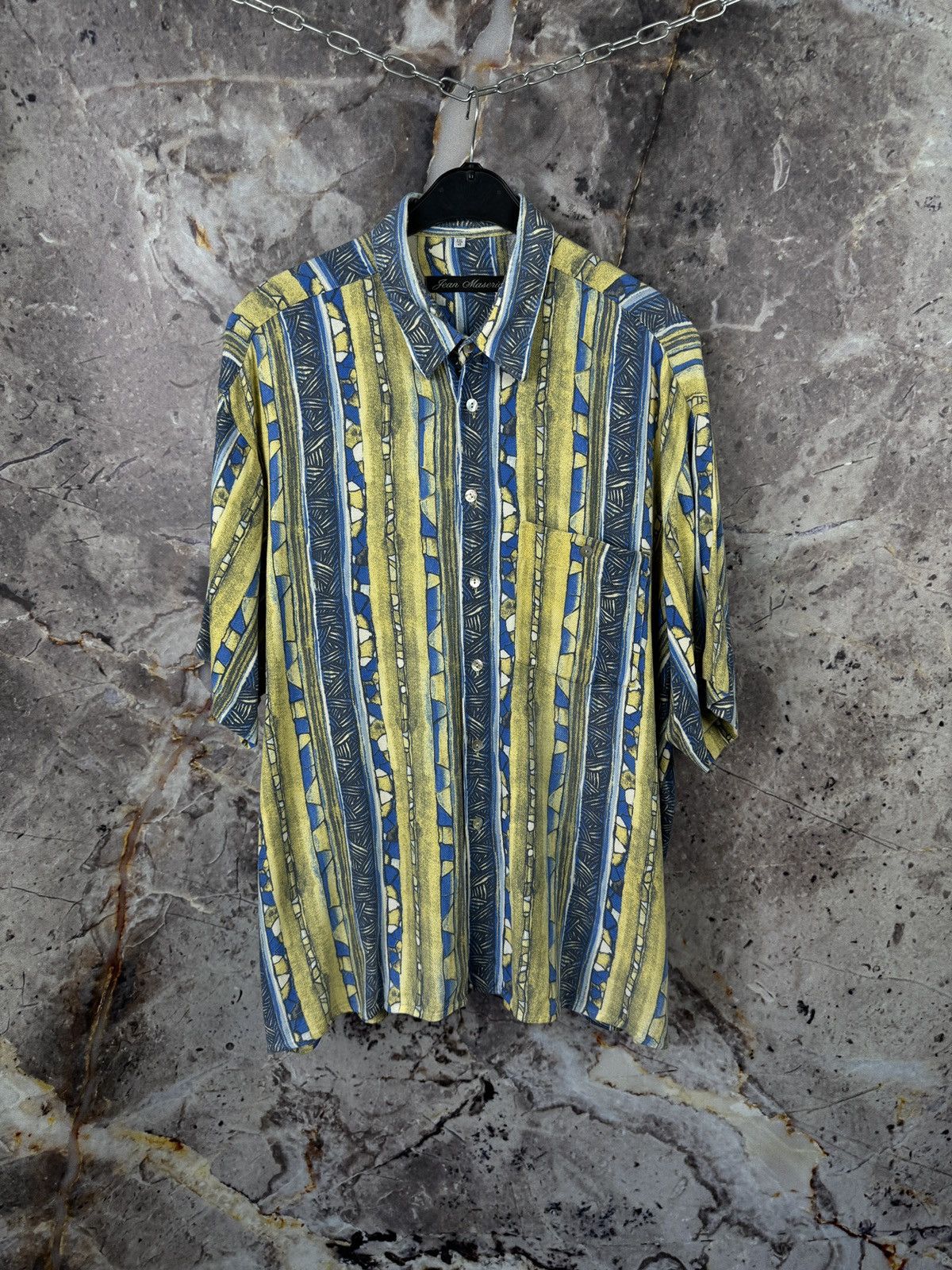 Vintage Jean Maseric Vintage Abstract Pattern Button Up Shirt Size US XXL / EU 58 / 5 - 1 Thumbnail