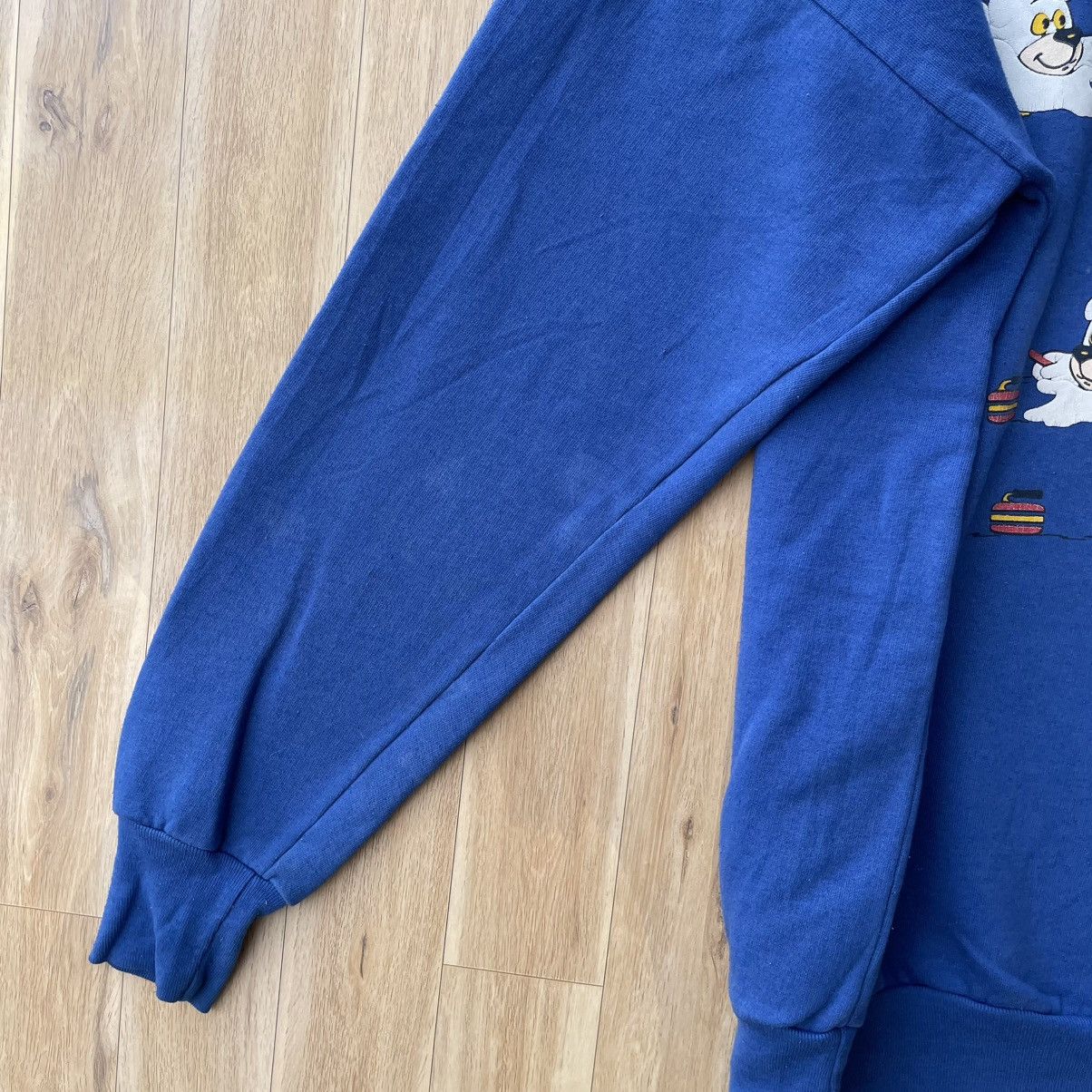 Vintage Vintage 90s Curling Bear Puff Print Graphic Pullover Size US M / EU 48-50 / 2 - 8 Thumbnail