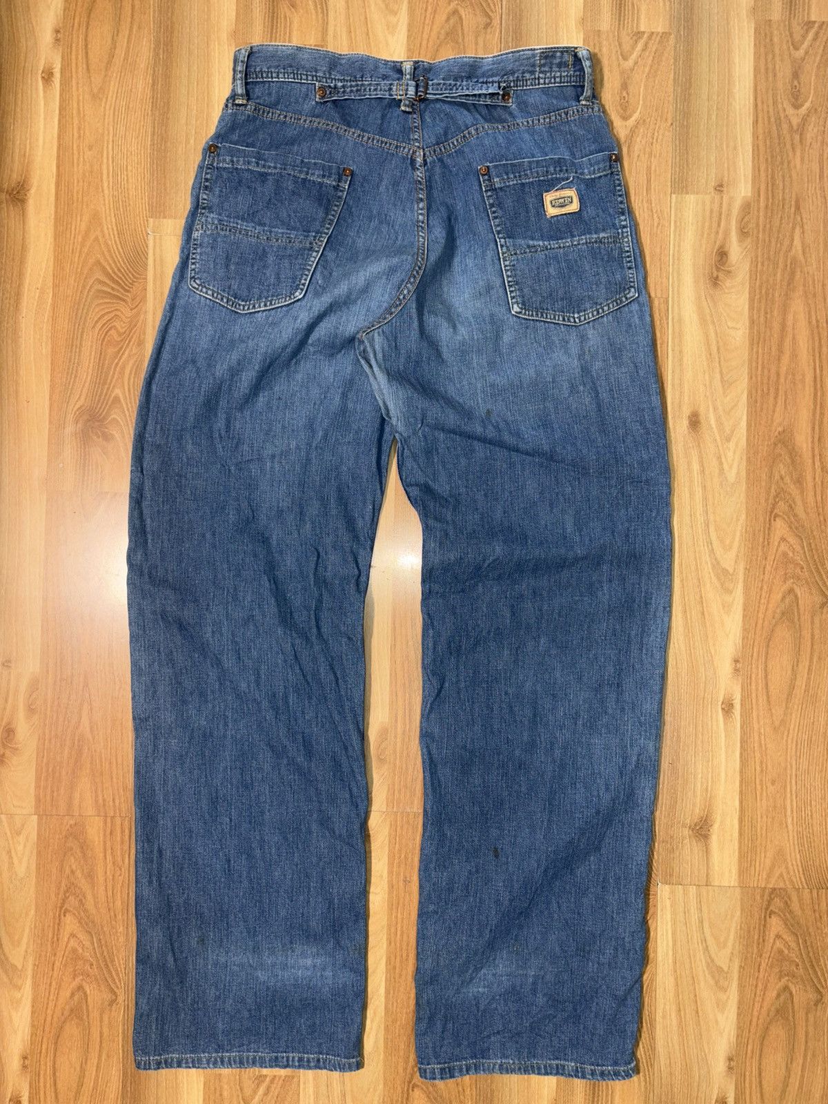 Edwin Vintage EDWIN Cinch-Back Workwear Jeans Made In Japan Size US 30 / EU 46 - 1 Thumbnail