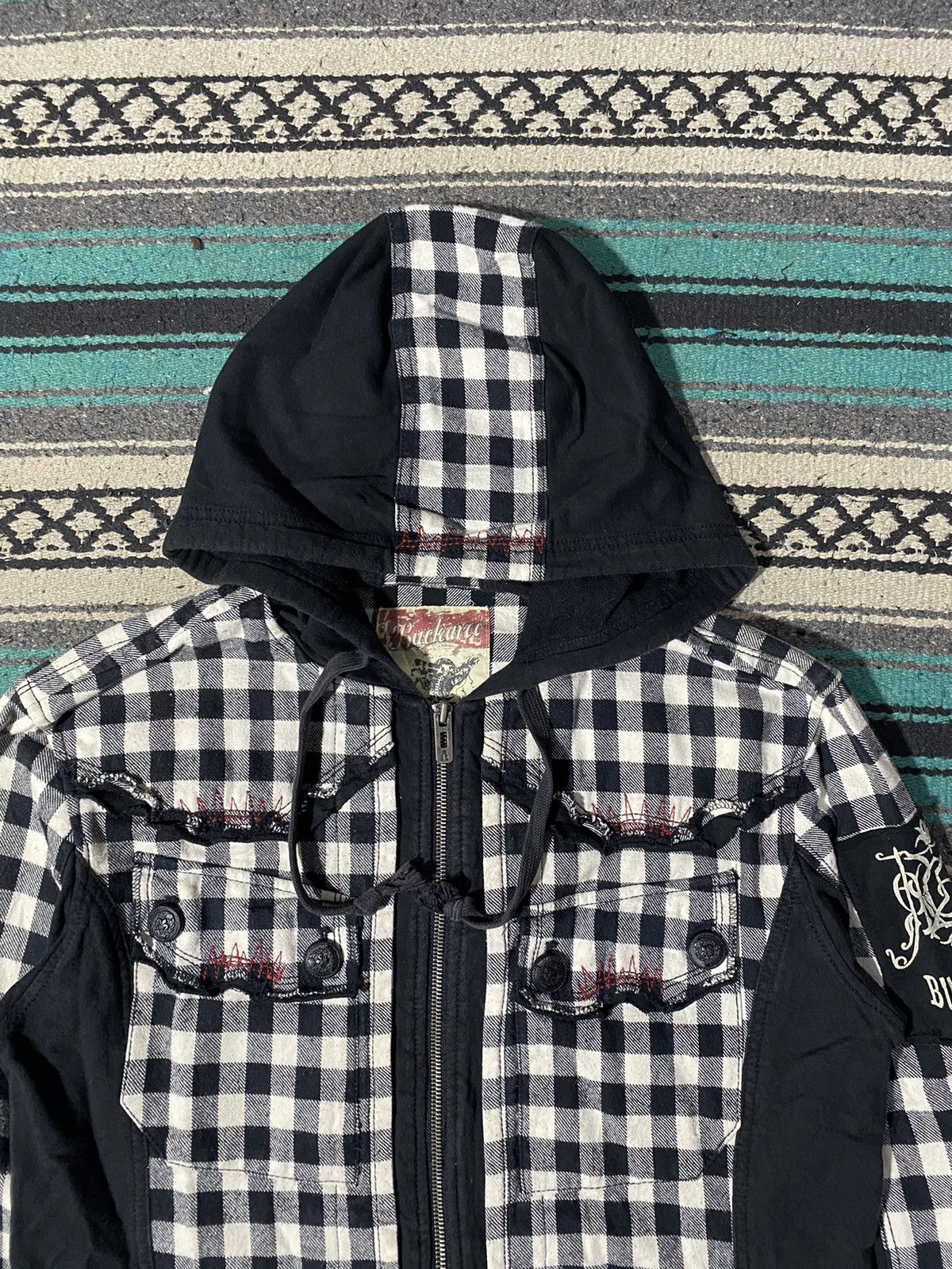 Japanese Brand 2000s Buckaro - Checkered Jacket Size US XL / EU 56 / 4 - 2 Thumbnail