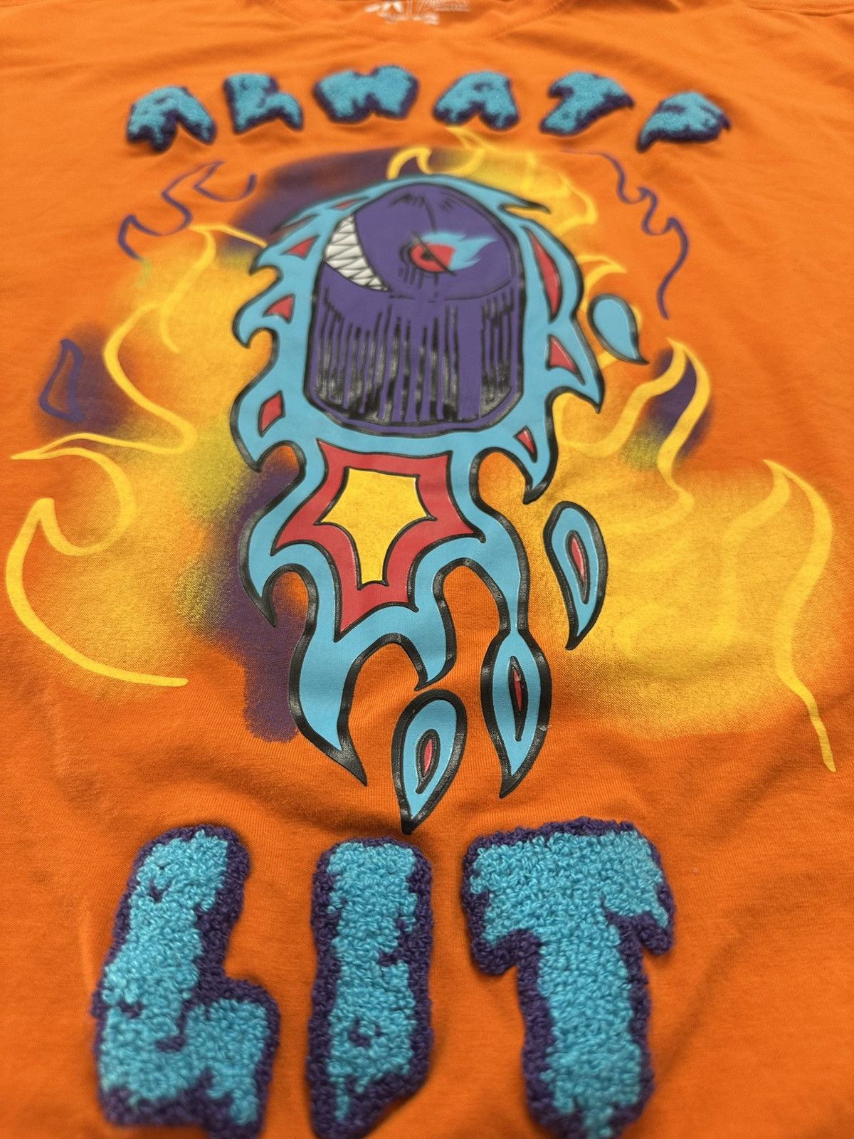 Other Bleecker & Mercer "Always Lit" orange graphic t-shirt Size US XXL / EU 58 / 5 - 7 Thumbnail