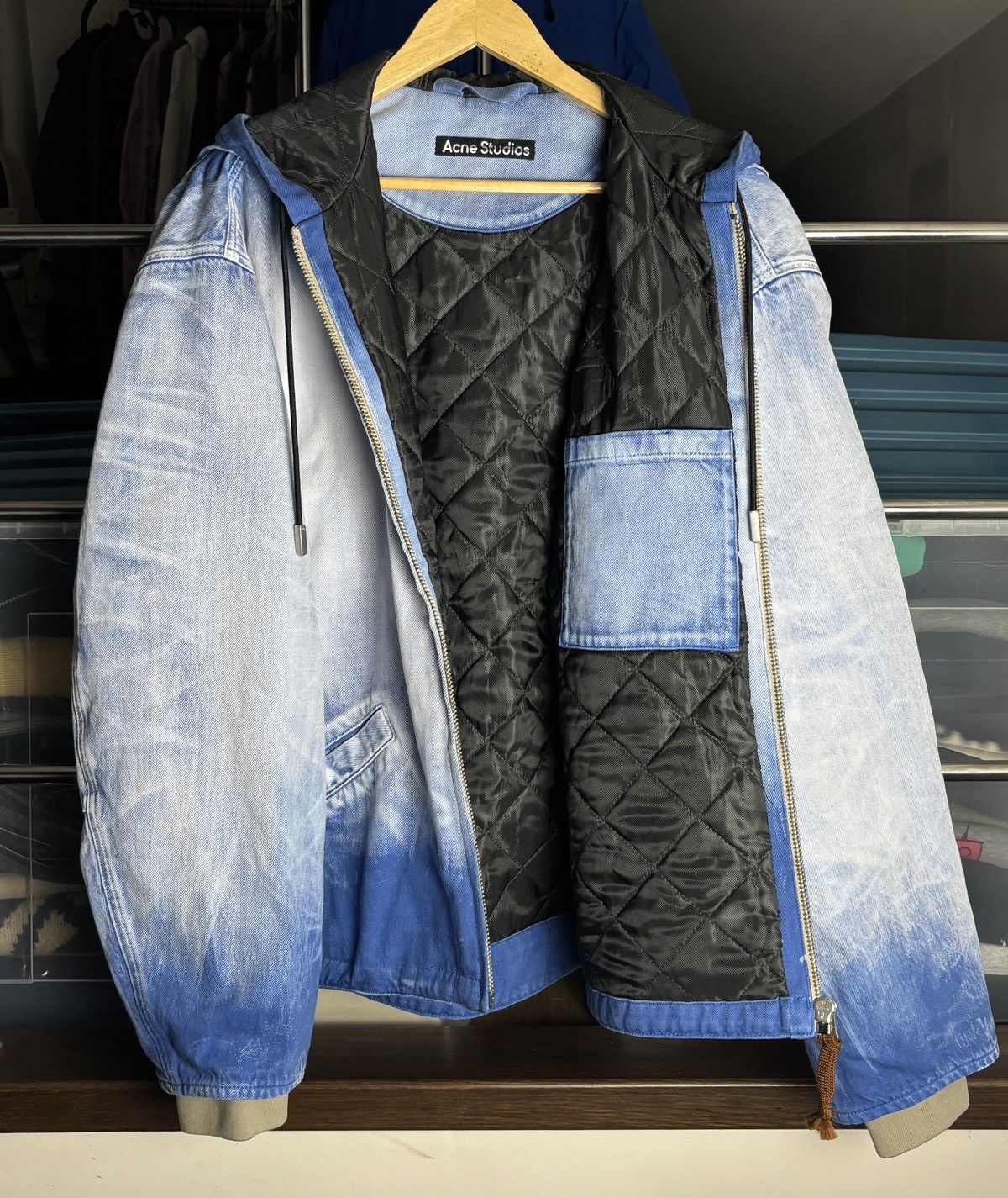 Acne Studios Acne Studios Sample Face Canvas Padded Bomber Jacket Size US M / EU 48-50 / 2 - 13 Thumbnail