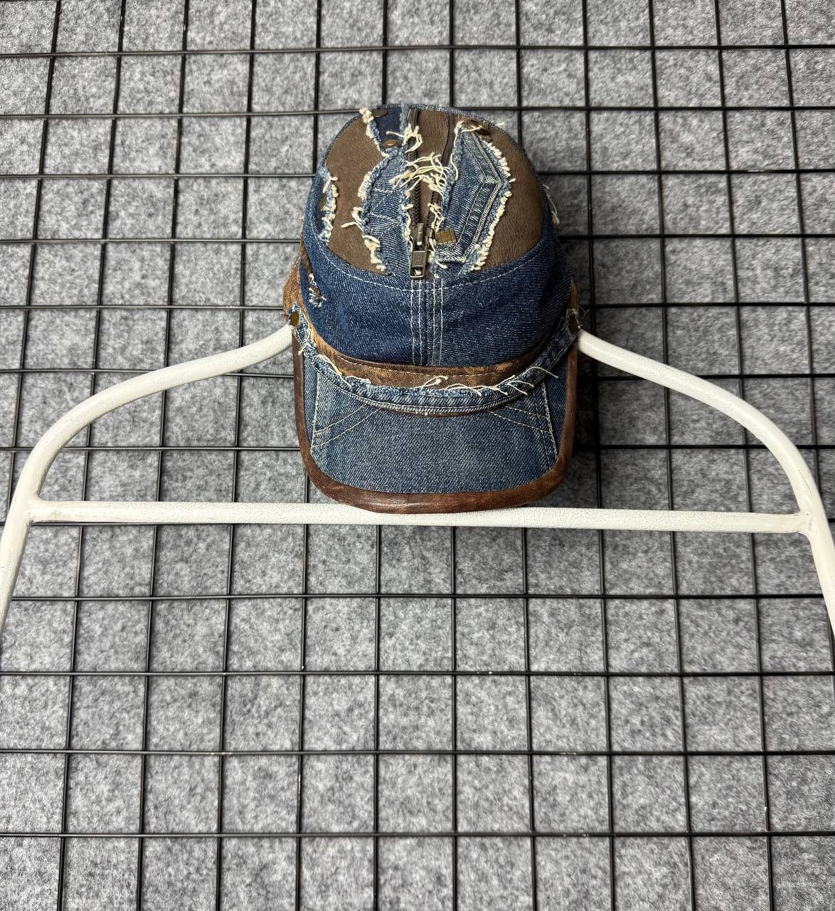 Designer Classic Fashion Cap Denim leather reconstruction size M\L Size ONE SIZE - 1 Thumbnail