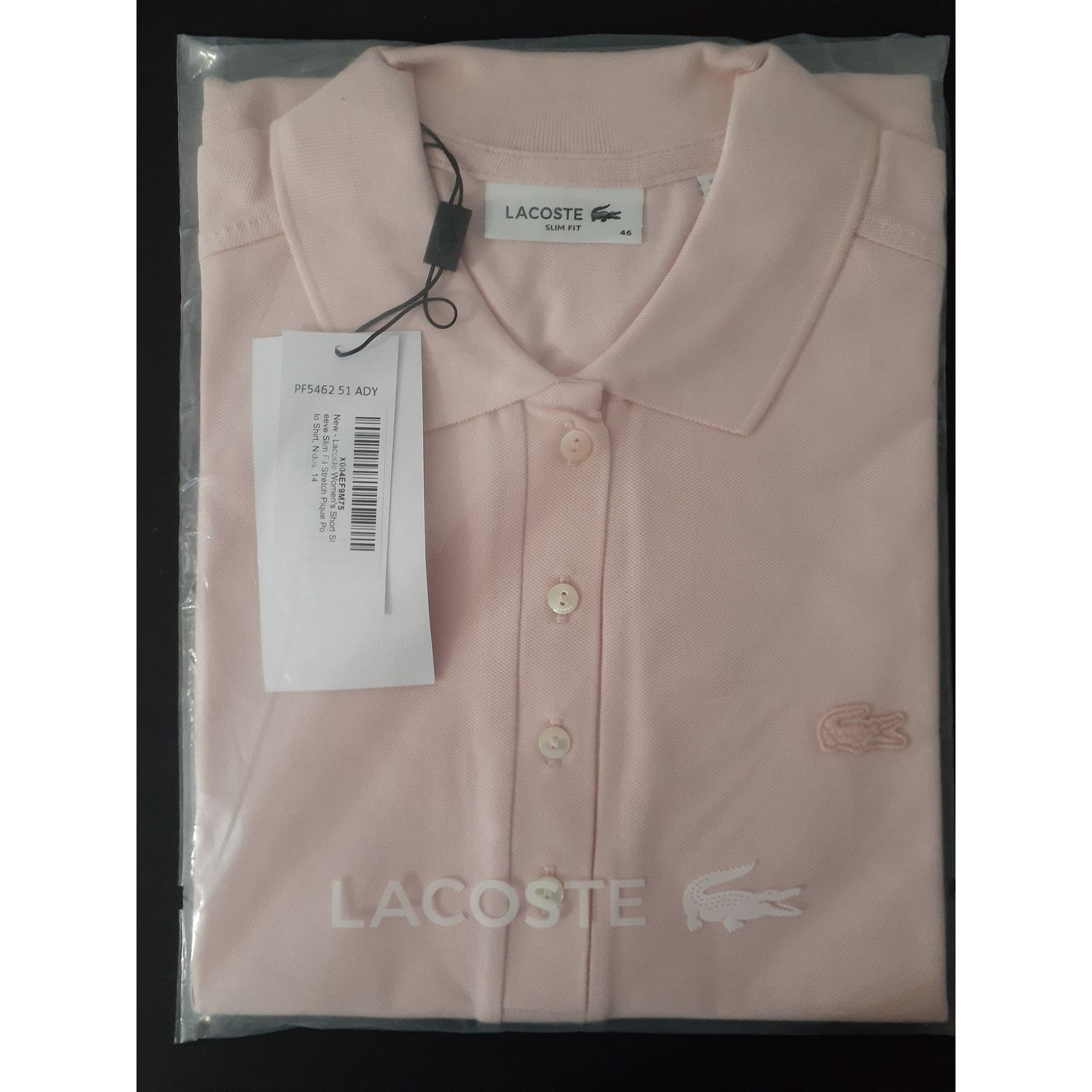 Lacoste Lacoste Women's Slim Fit Stretch Mini Pique Polo Nidus 14 Size XL / US 12-14 / IT 48-50 - 2 Thumbnail