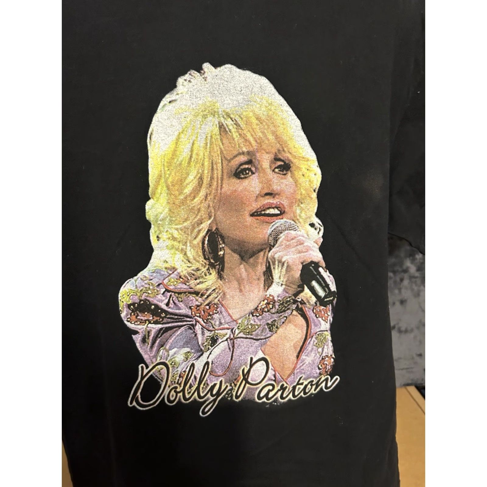 AAA VINTAGE Dolly Parton Shirt Men XL Black Short Sleeve AAA Logo Graphic Parton 2004 Live In Convert T-Shirt Size US XL / EU 56 / 4 - 4 Thumbnail