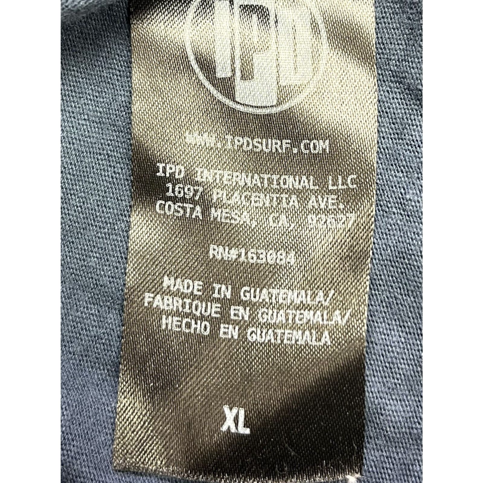 ALOHAS IPD Co. Graphic T-Shirt Mens XL Blue Short Sleeve Ipd Company Logo Surf Music Modern Regular Cotton Crew Neck Size US XL / EU 56 / 4 - 6 Thumbnail