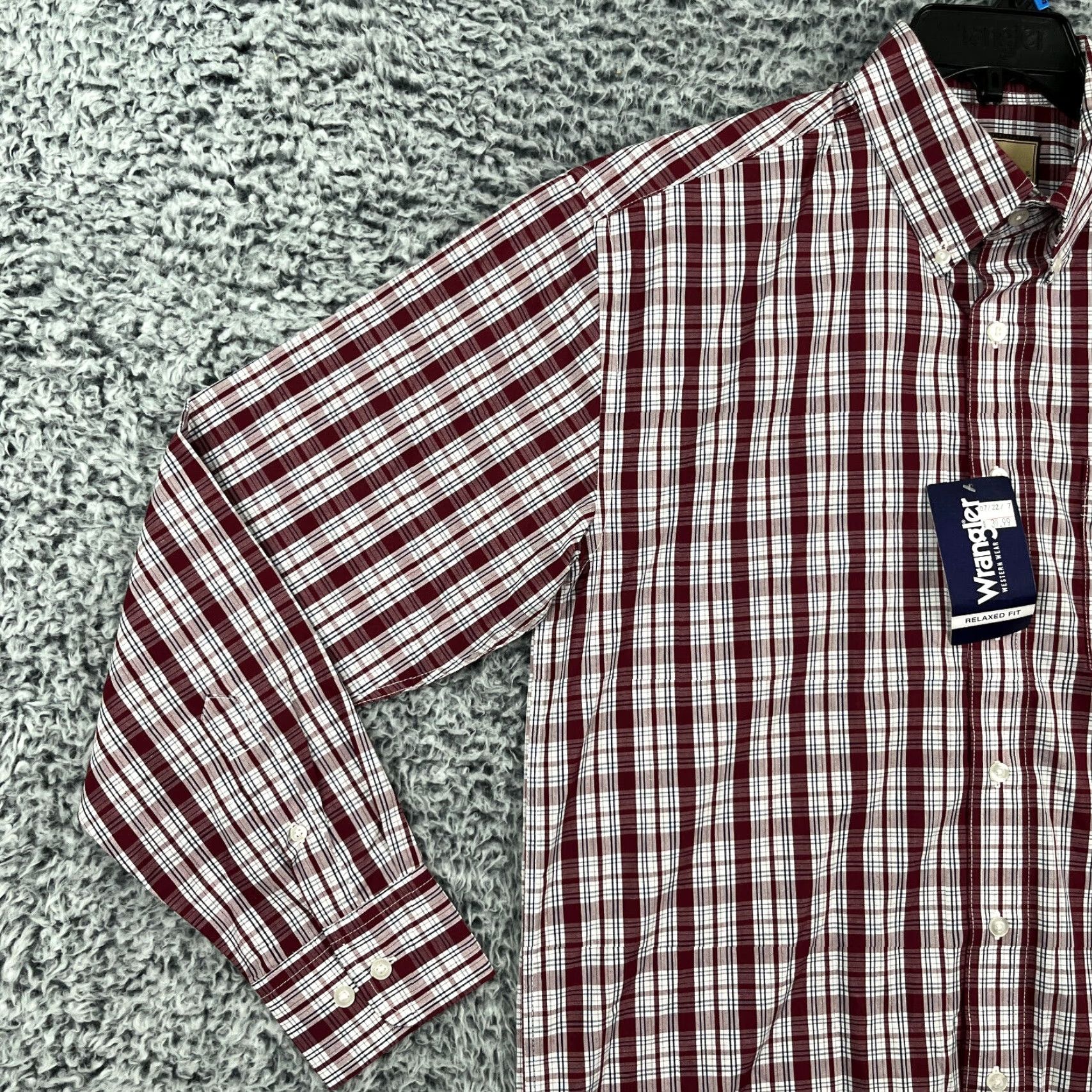 Wrangler Wrangler Shirt Mens Medium Red Plaid Western Button-Up Classic Rodeo Style Size US M / EU 48-50 / 2 - 3 Thumbnail