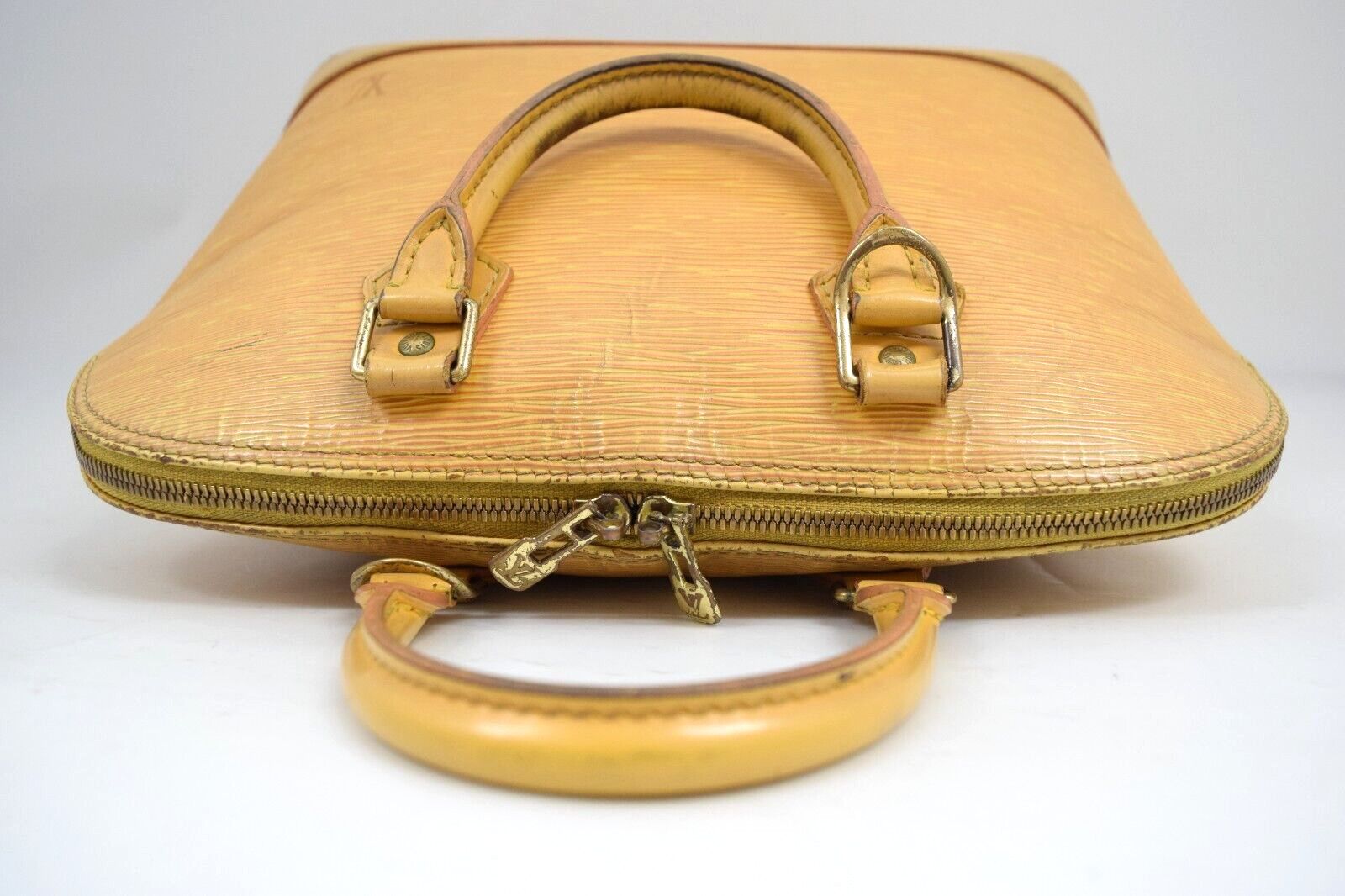 Louis Vuitton Louis Vuitton Alma Hand Bag Epi Leather Yellow M52149 Size ONE SIZE - 3 Thumbnail