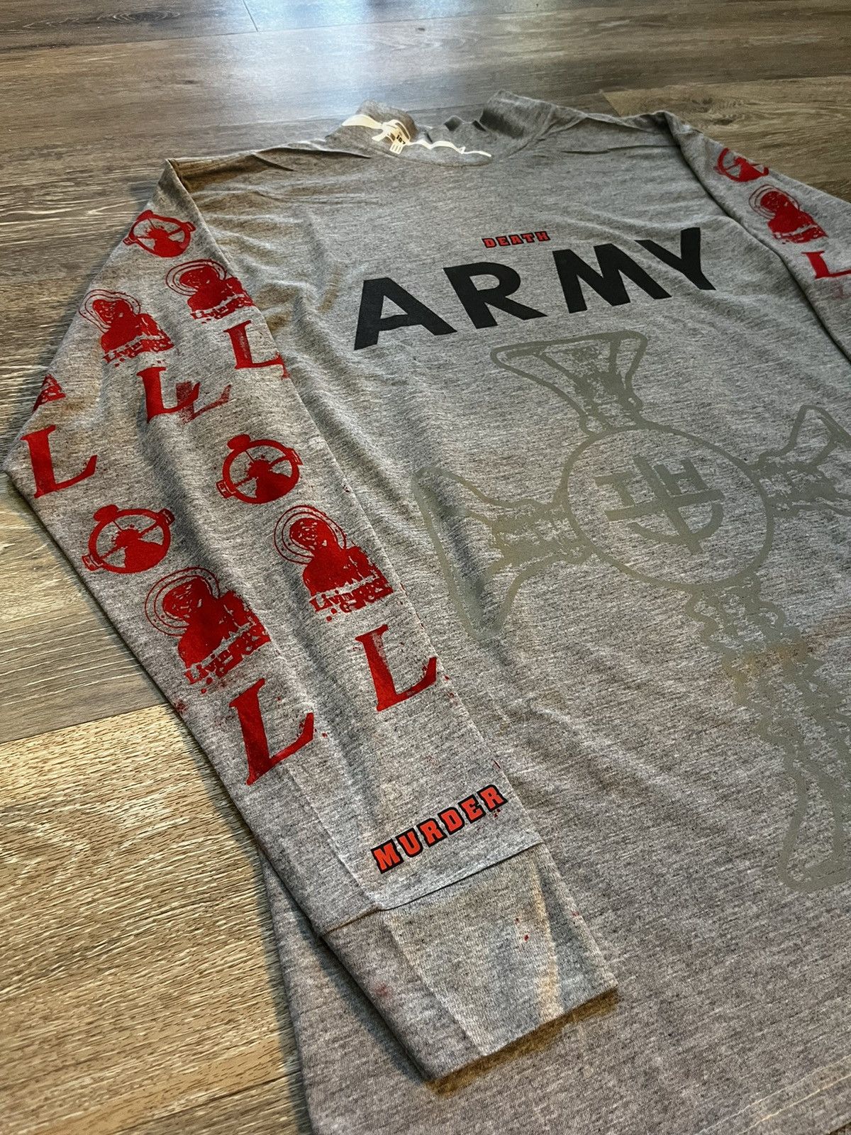 Other Up-Cycled Army Gun Club Long-Sleeve T-Shirt Size US XL / EU 56 / 4 - 2 Thumbnail