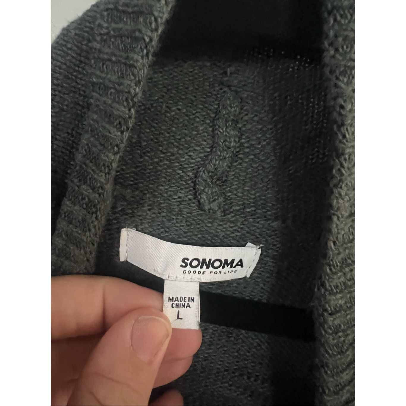 Sonoma Sonoma Grey Cardigan Woman’s Size Large Size L / US 10 / IT 46 - 4 Thumbnail