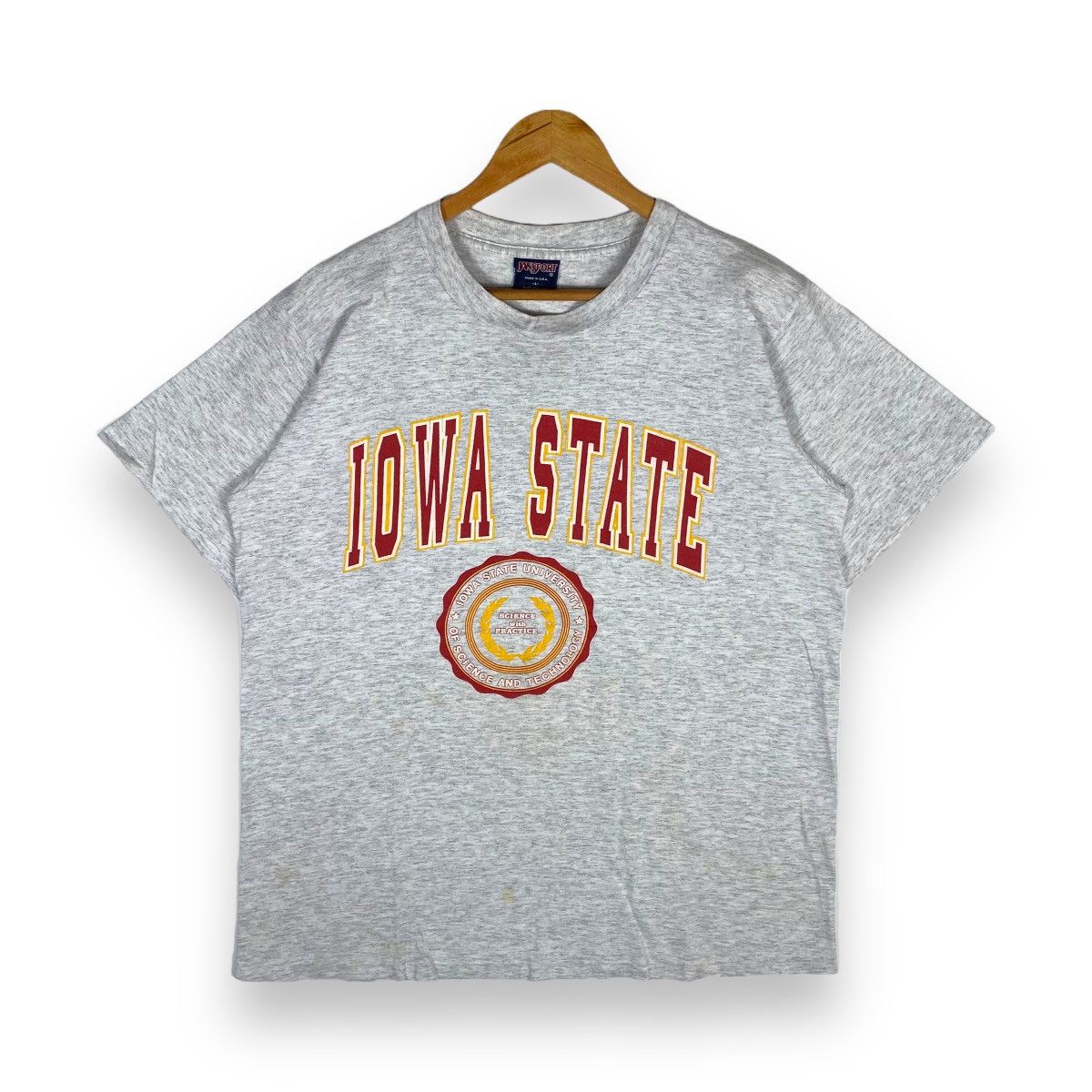 image of Collegiate x Jansport Vintage Iowa State University Of Science & Technology Tee in Grey (Size Large