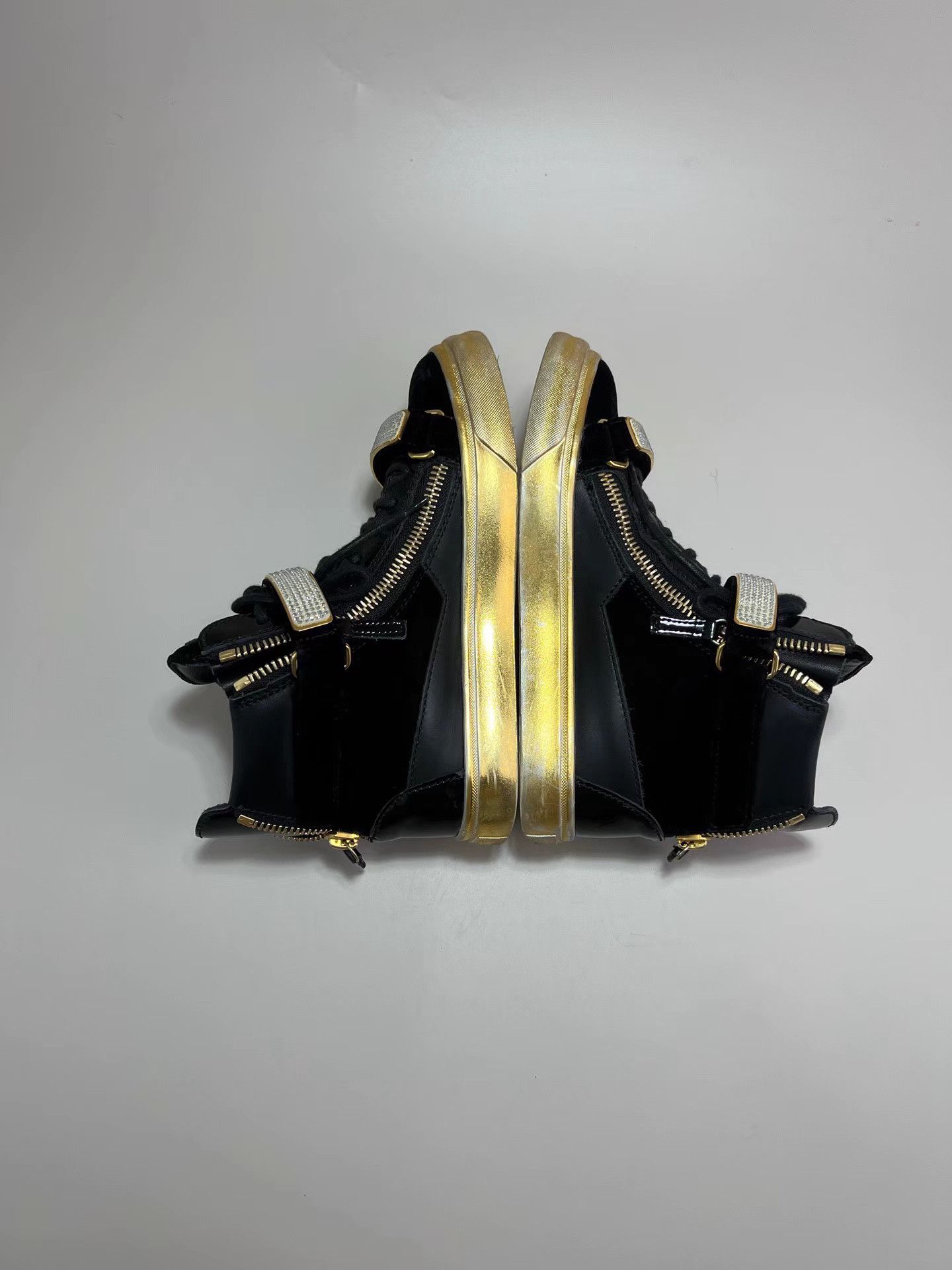 Giuseppe Zanotti GIUSEPPE ZANOTTI GZ Velvet High-Top Sneakers Size US 6 / IT 36 - 5 Thumbnail