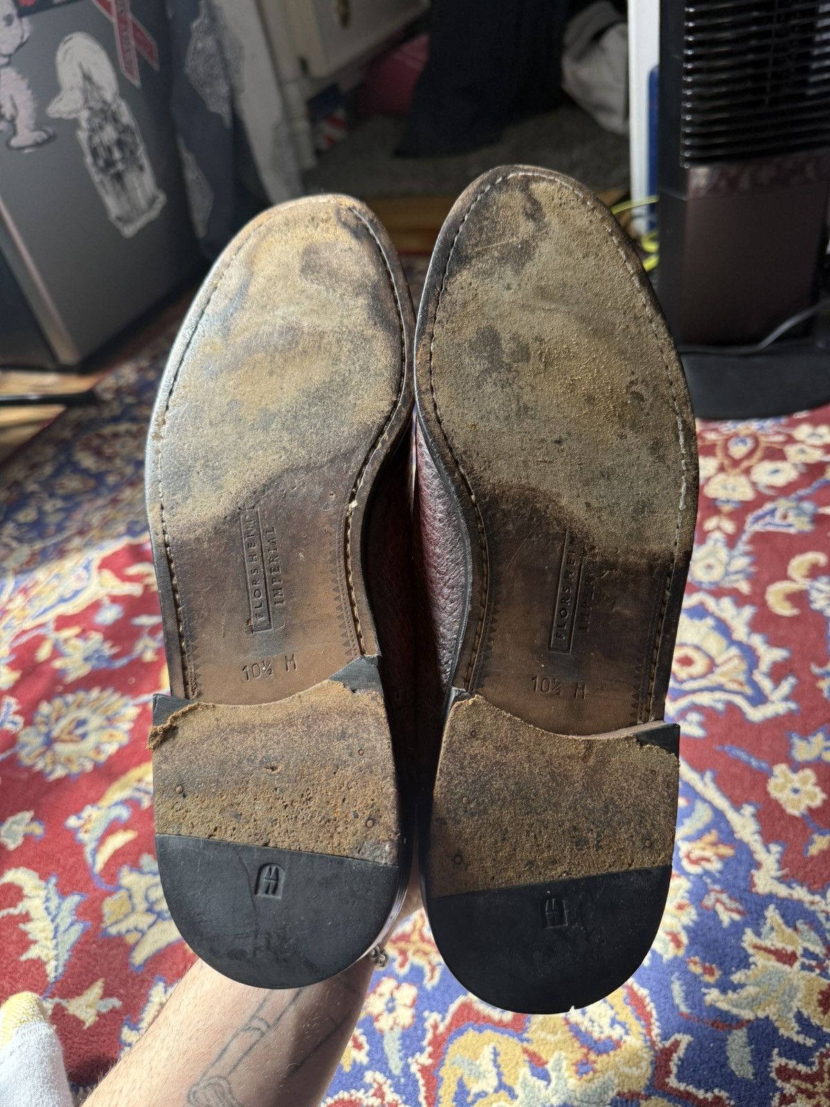 Florsheim Florsheim Oxford Dress Shoes 10.5 D Vintage Spain Burgundy Size US 10.5 / EU 43-44 - 8 Thumbnail