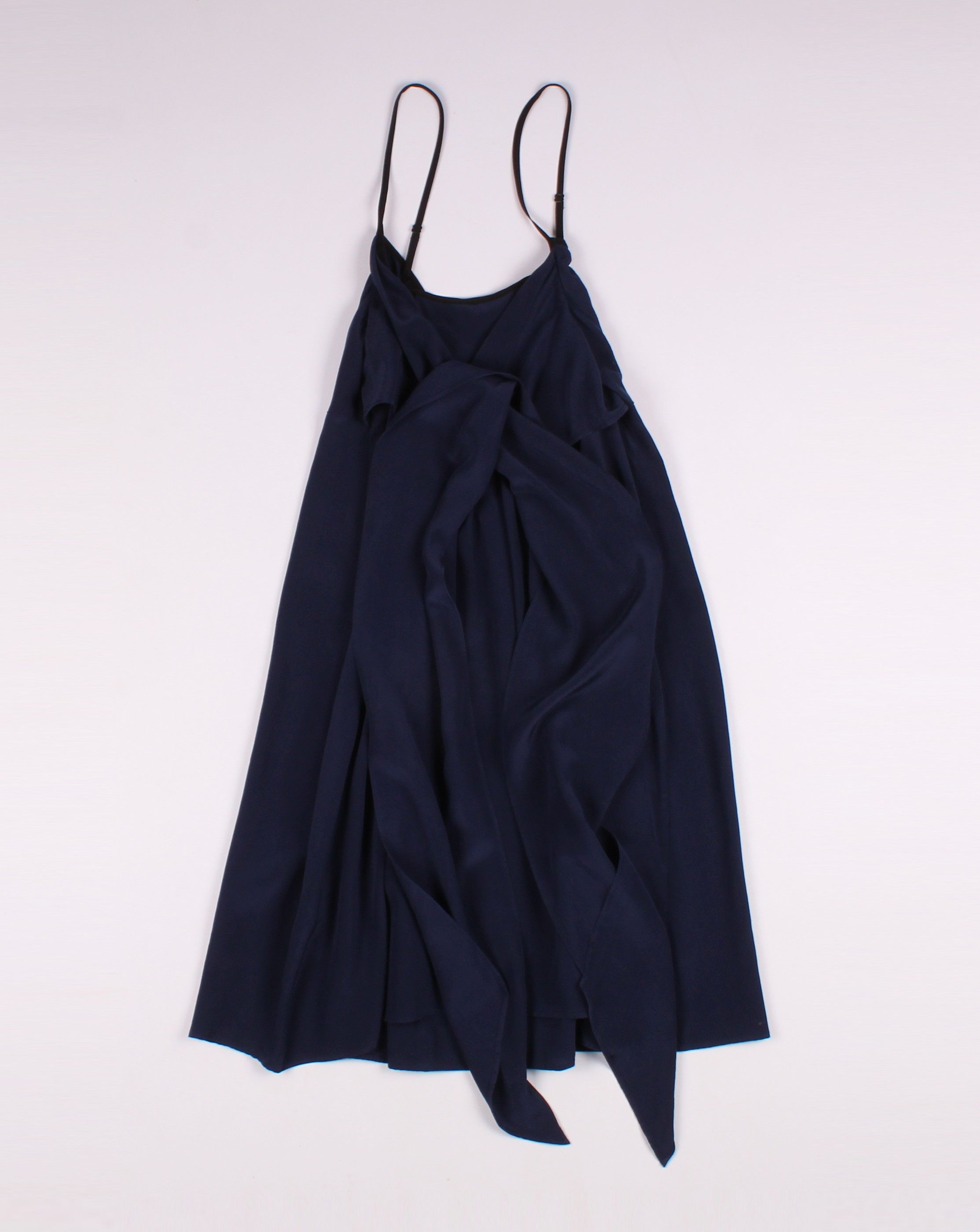 Armani Armani Exchange Navy Silk Mini Dress Size XS / US 0-2 / IT 36-38 - 10 Thumbnail