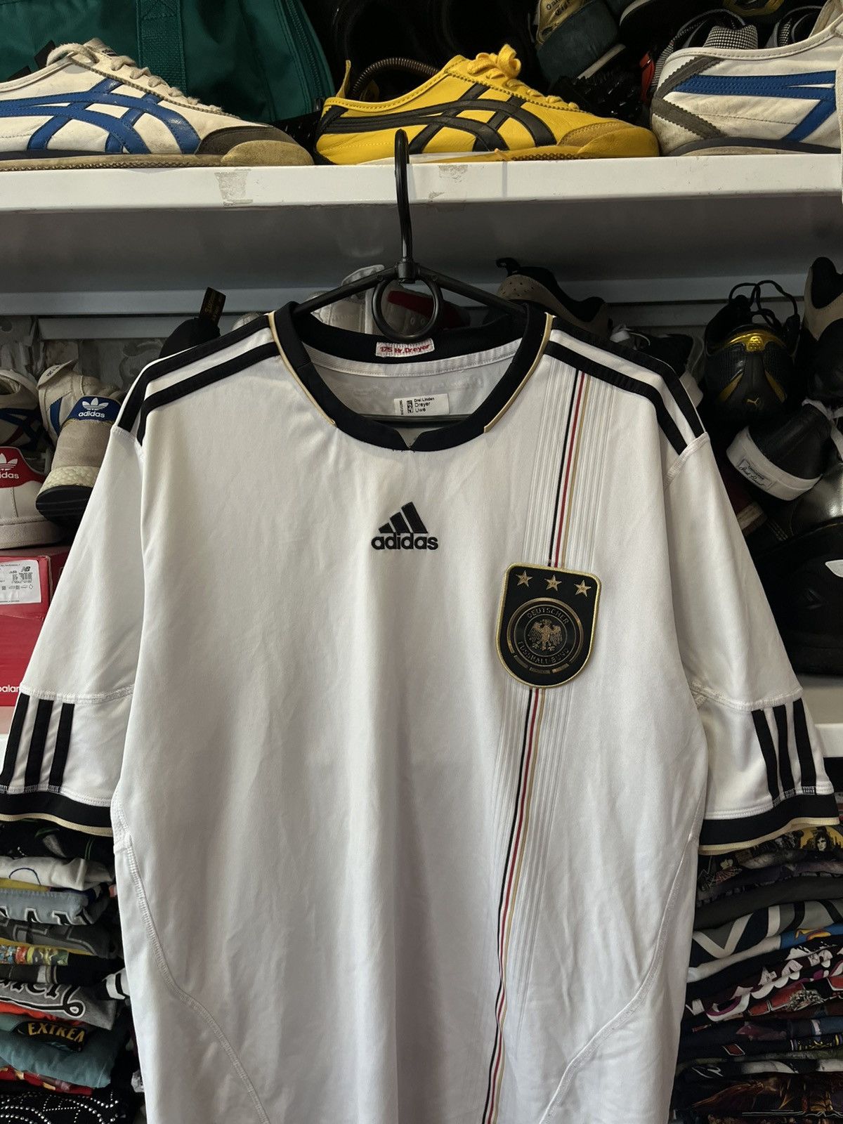Adidas GERMANY ADIDAS 2010 WORLD CUP FOOTBALL HOME JERSEY SOCCER Size US M / EU 48-50 / 2 - 2 Thumbnail