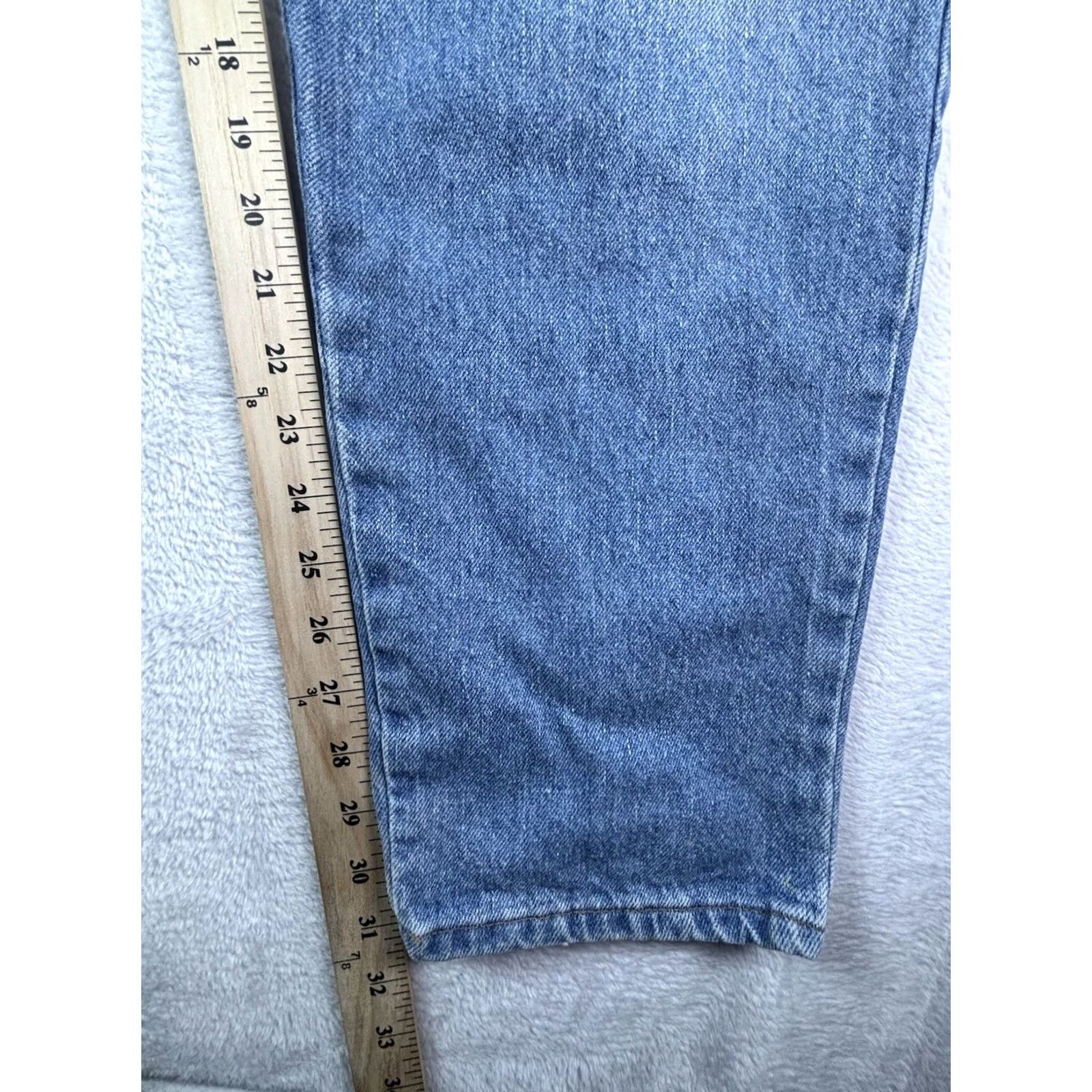 Eddie Bauer Eddie Bauer Womens Style Jeans Medium Wash 14 Denim Blue Solid 31in Inseam Mid Rise Belt Loops Classic Fit Womens Jeans Size 36" / US 14 / IT 50 - 4 Thumbnail