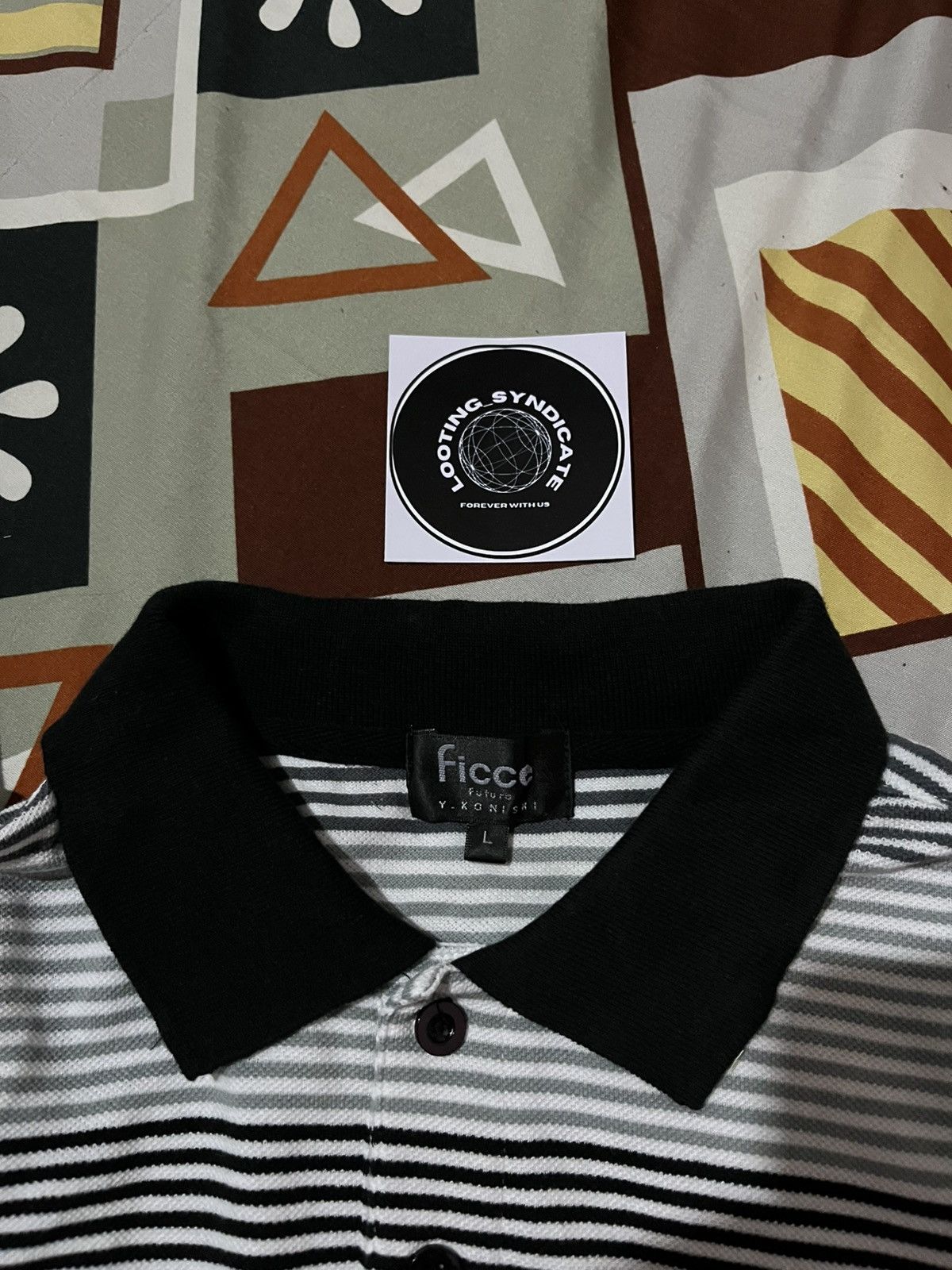 Designer × Japanese Brand × Yoshiyuki Konishi Ficce Futuro By Yoshiyuki Konishi Polo Shirt Size US L / EU 52-54 / 3 - 7 Thumbnail