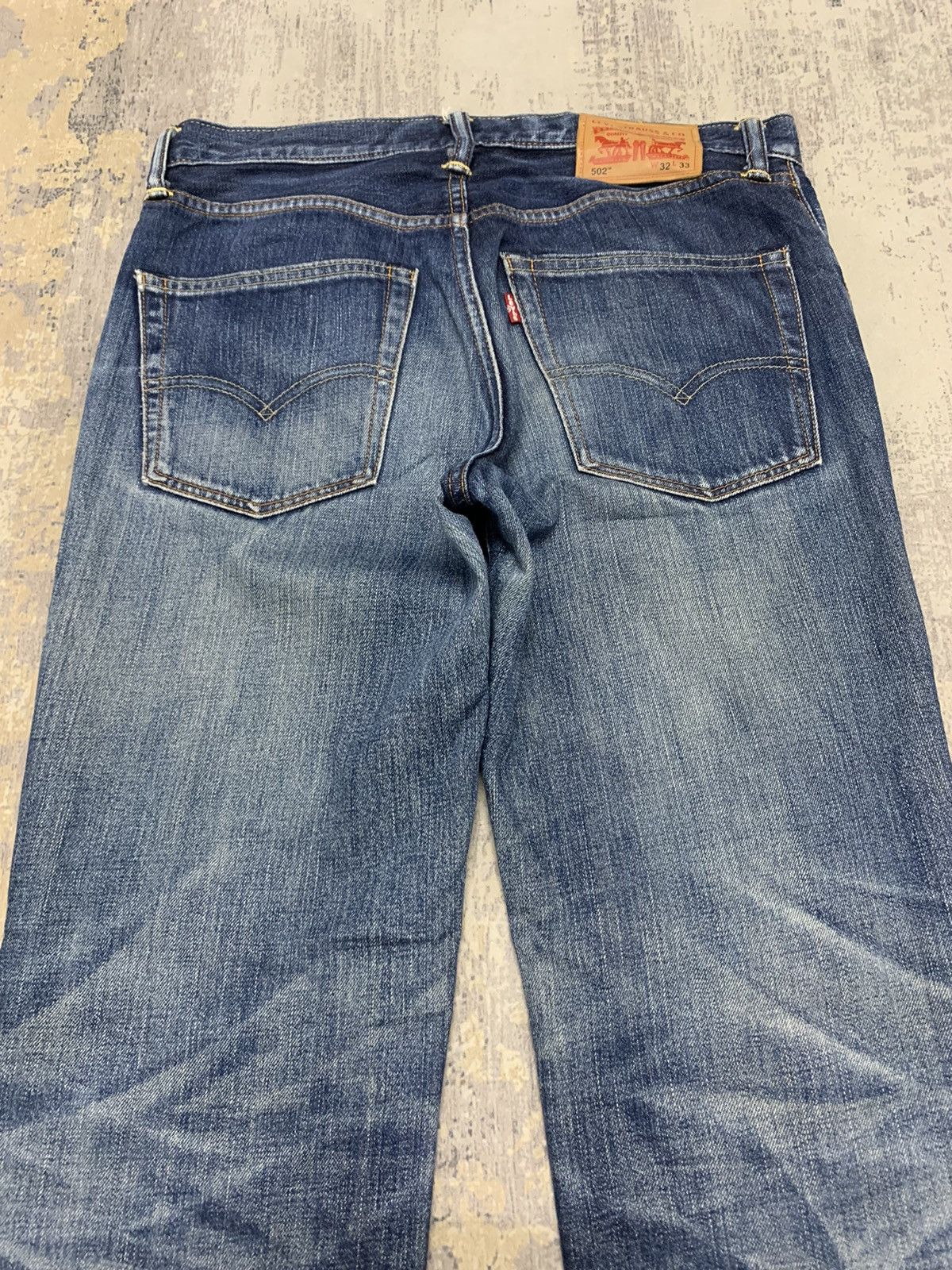 Levi's Vintage Levi's 502 Faded Blue Distressed Jeans 33x28.5 Size US 33 - 13 Thumbnail