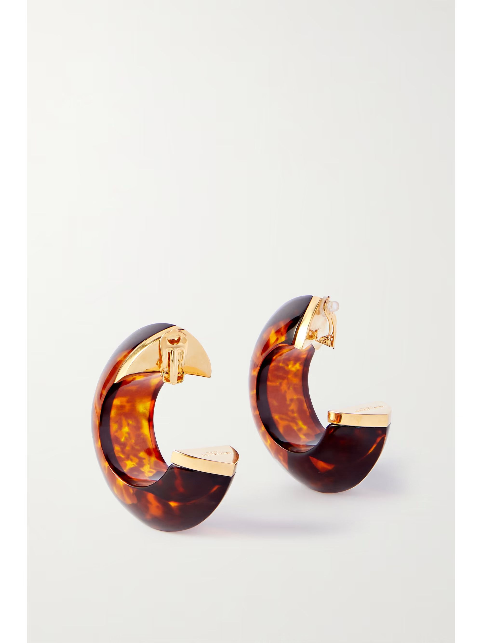 Saint Laurent Paris o1bcso1str0226 Size:OS/Bumpy Hoop Earrings in Multicolor Size ONE SIZE - 3 Thumbnail