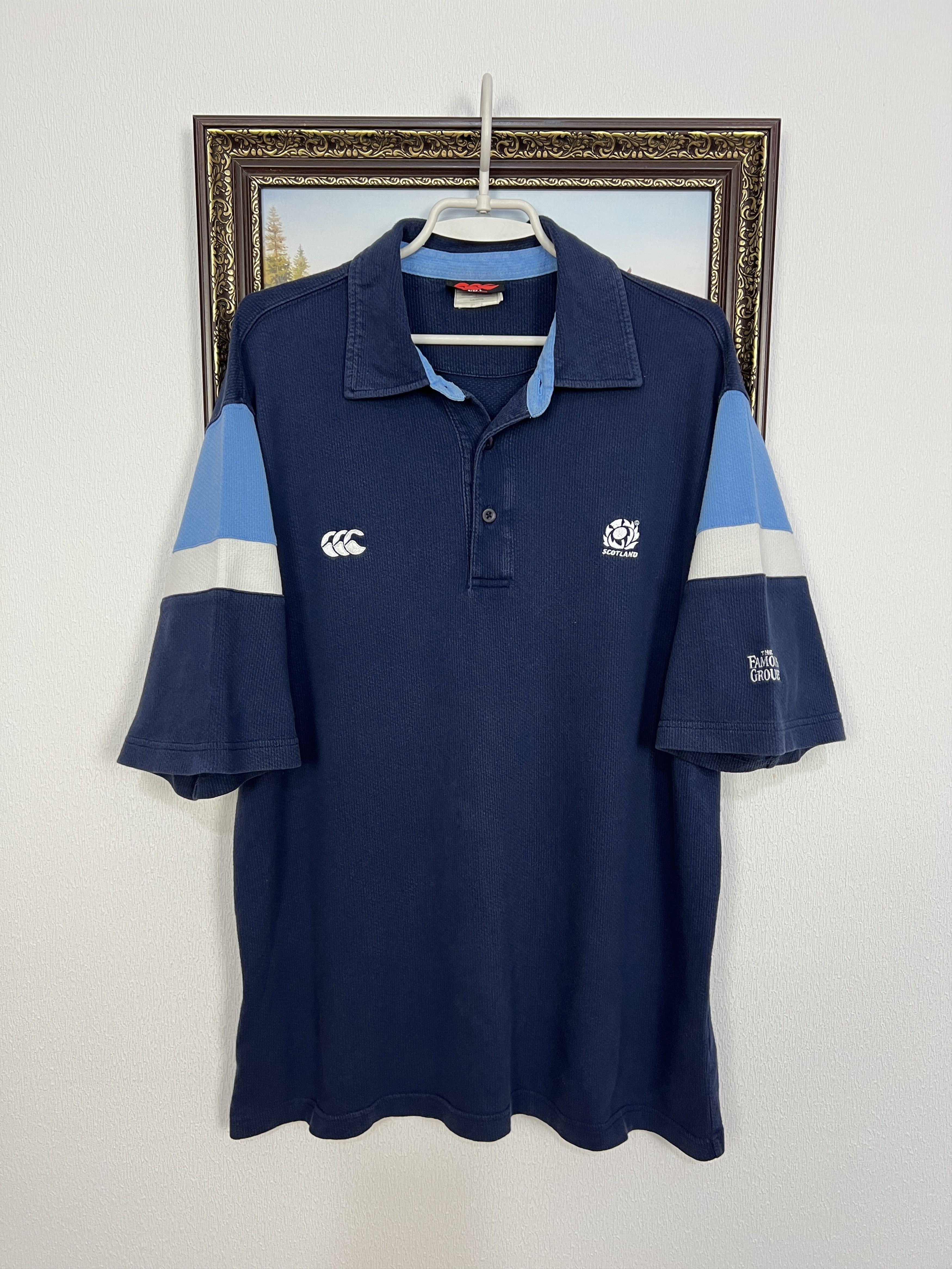 Vintage Canterbury Scotland Rugby Union Jersey Polo Trikot