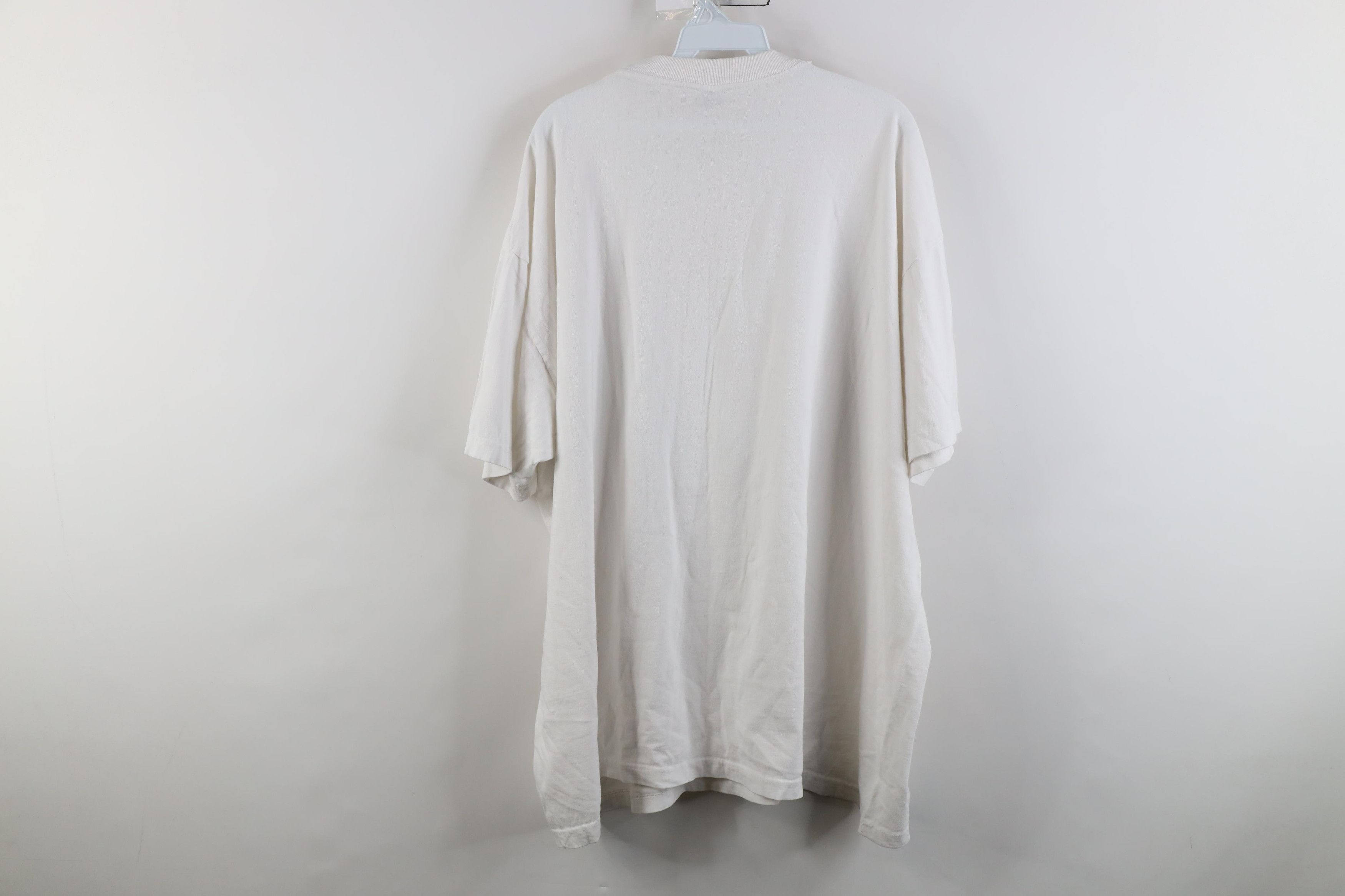 Vintage Vintage 90s Y2K Streetwear Cotton Short Sleeve T-Shirt White Size US XXL / EU 58 / 5 - 8 Thumbnail