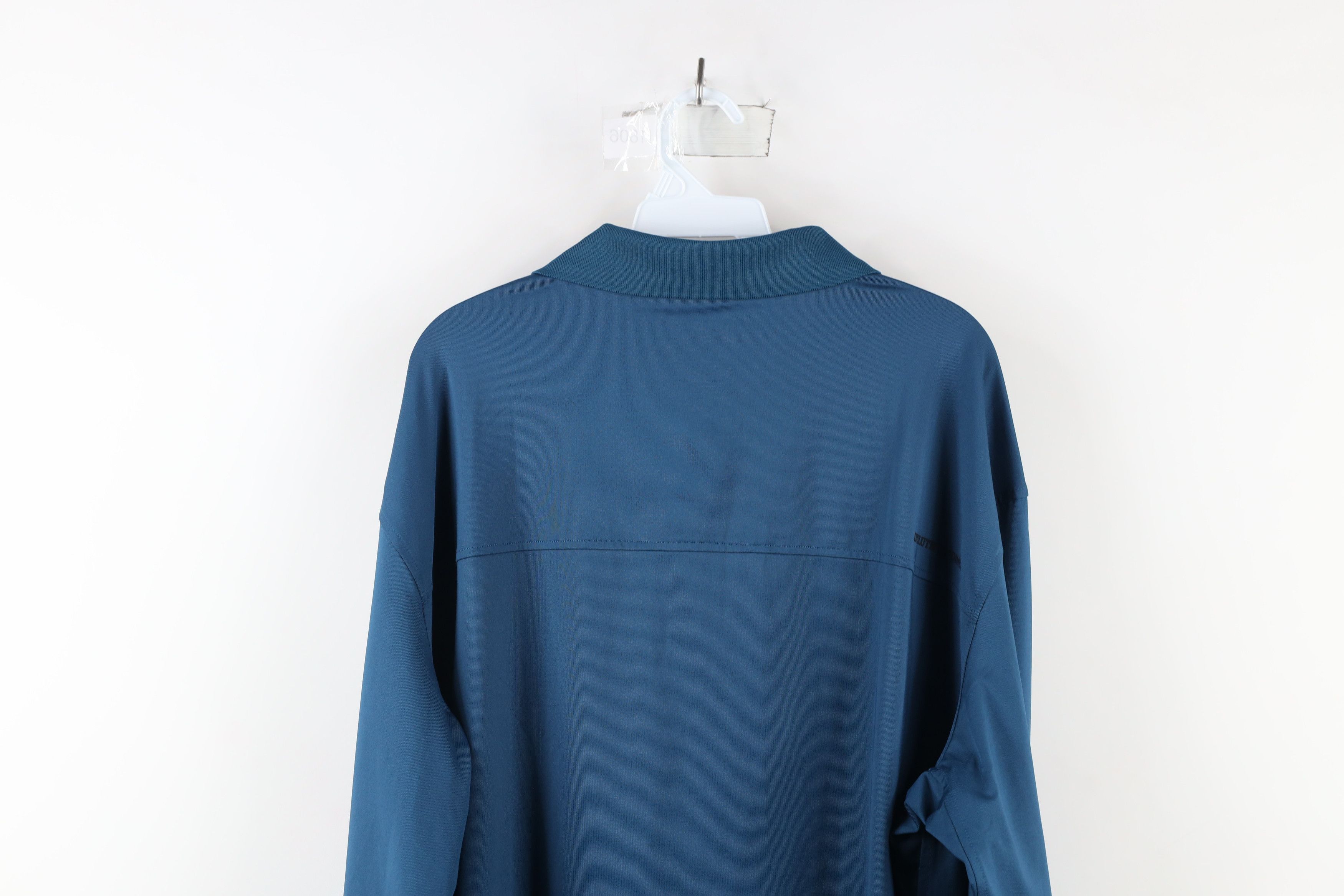 Vintage Duluth Trading Co Performance Long Sleeve Polo Shirt Blue Size US XL / EU 56 / 4 - 11 Thumbnail