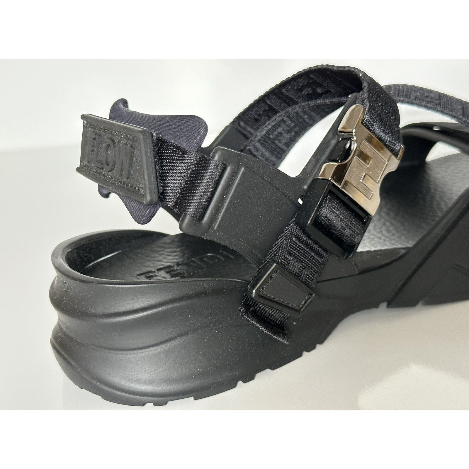 Fendi Fendi Men's FF Strapped Black Sandals 12 US/ 11 UK 7X1503 Size US 11 / EU 44 - 7 Thumbnail