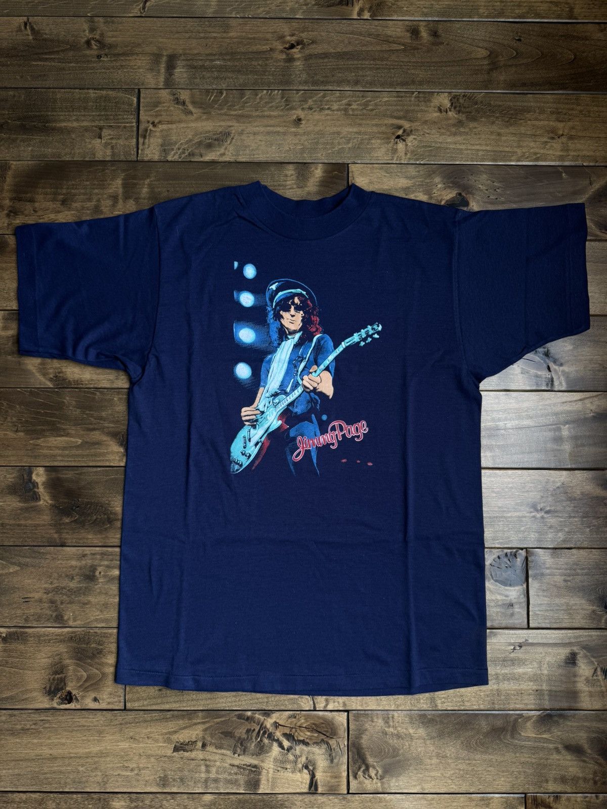 Vintage Vintage Jimmy Page 80s The Firm Tee Single Stitch Band Tee Size US L / EU 52-54 / 3 - 1 Thumbnail