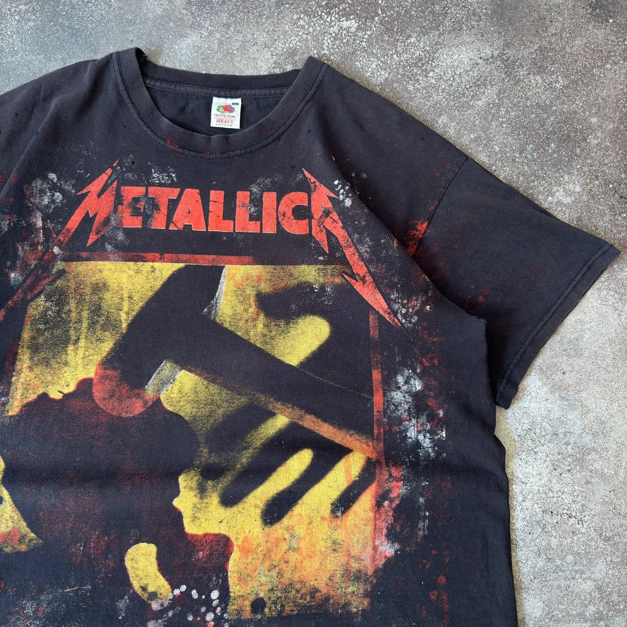 Metallica × Vintage Metallica Vintage Distressed Rock Band T-Shirt Size US XL / EU 56 / 4 - 3 Thumbnail