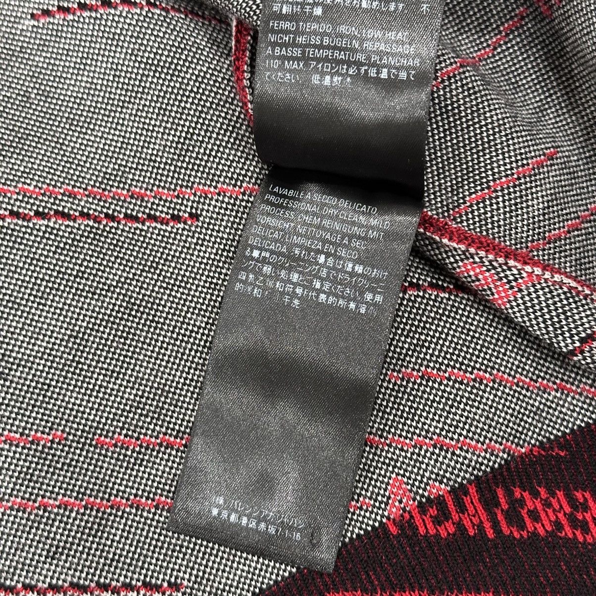 Balenciaga NWT BALENCIAGA RED KNIT LOGO SWEATER LARGE (runs small) Size L / US 10 / IT 46 - 10 Thumbnail