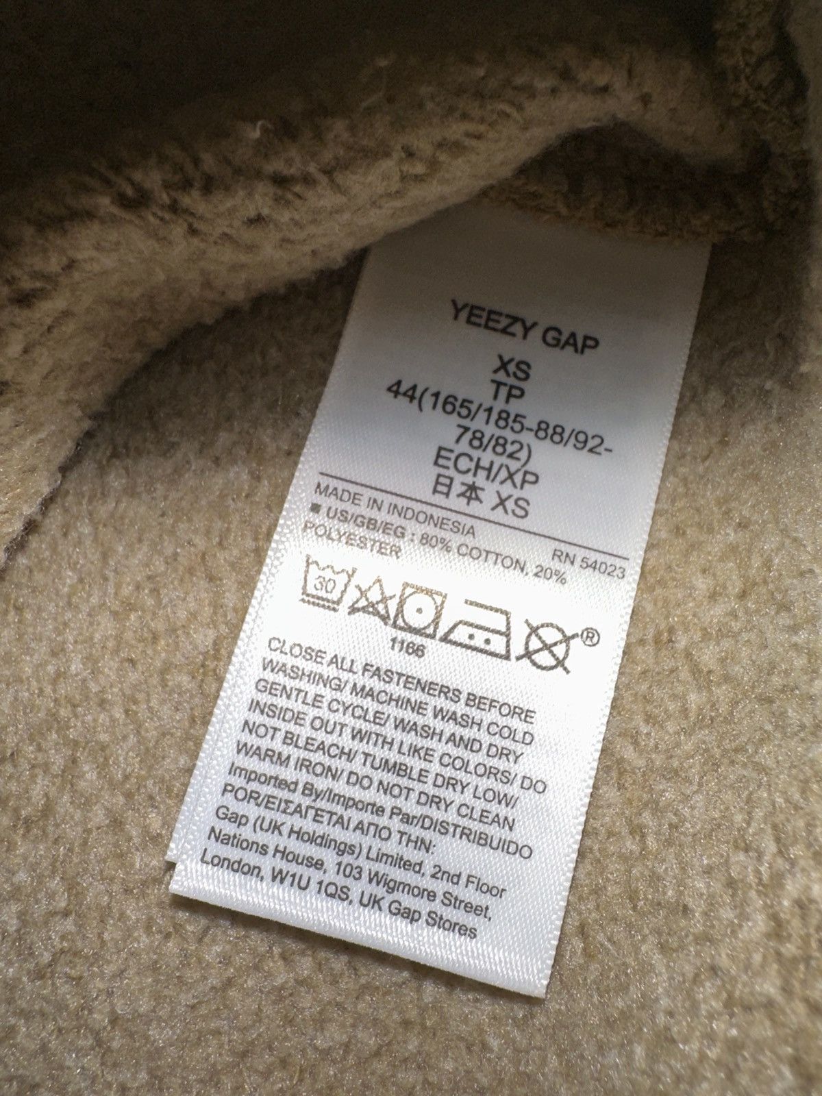 Balenciaga × Gap × Yeezy Yeezy Gap Fleece Yoke Tee Bronze Size US XS / EU 42 / 0 - 4 Thumbnail