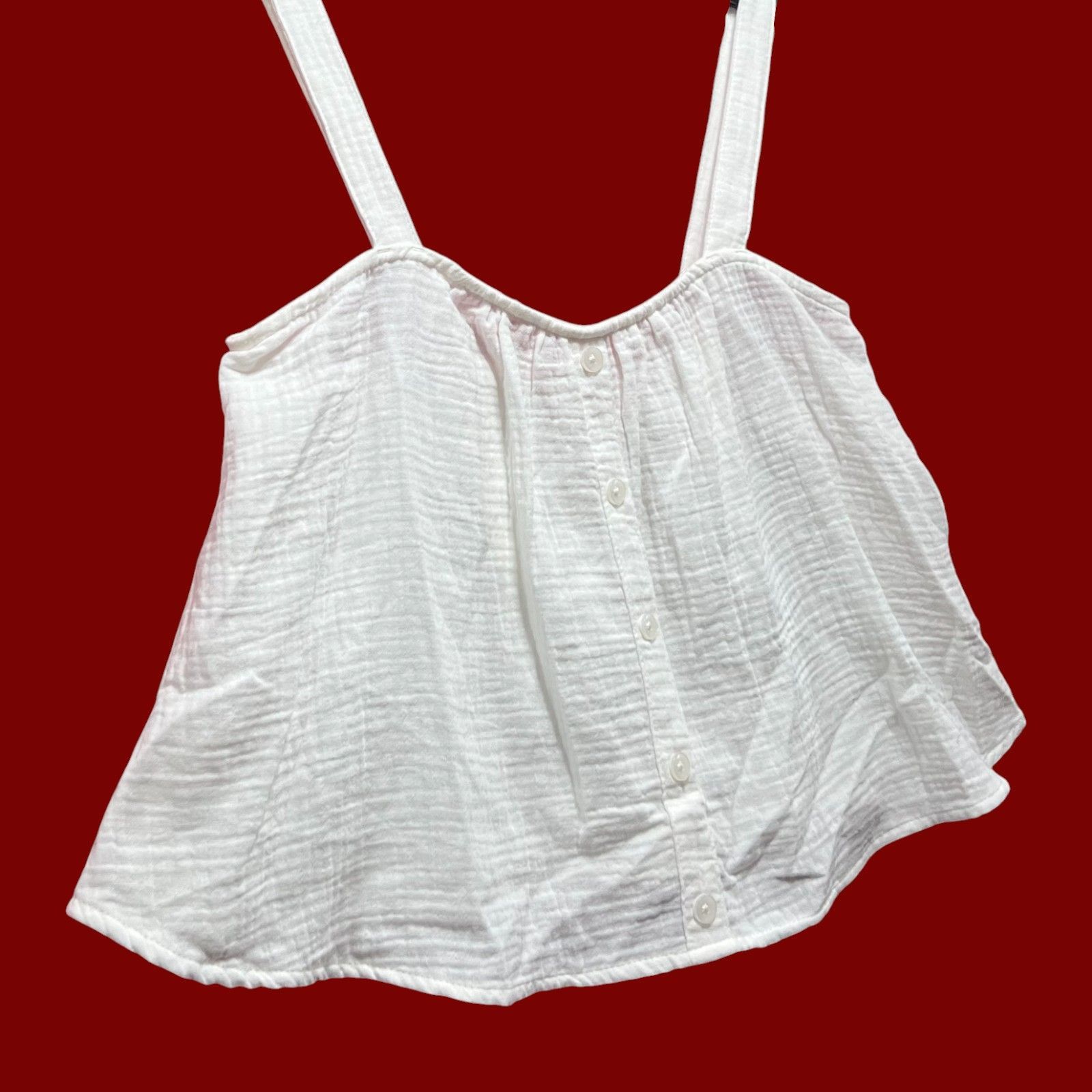 Other Colsie - Women's Tiny Tank Top - White - Extra Small Size XS / US 0-2 / IT 36-38 - 13 Thumbnail