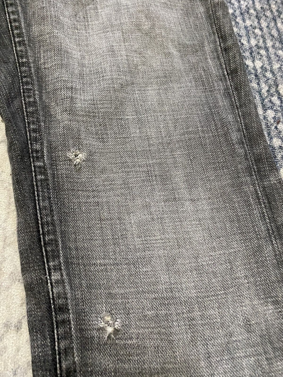 Japanese Brand × Seditionaries The Murder License Flared Studded Distressed Jeans Size 29" - 12 Thumbnail