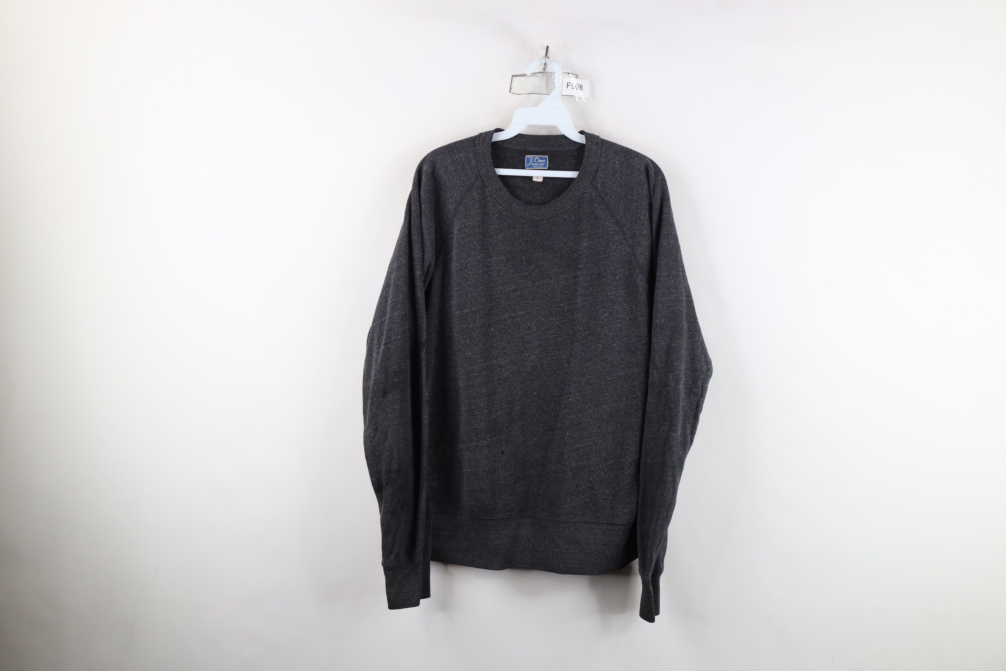 J.Crew J Crew Vintage Fleece Blank Crewneck Sweatshirt Dark Gray Size US L / EU 52-54 / 3 - 1 Thumbnail