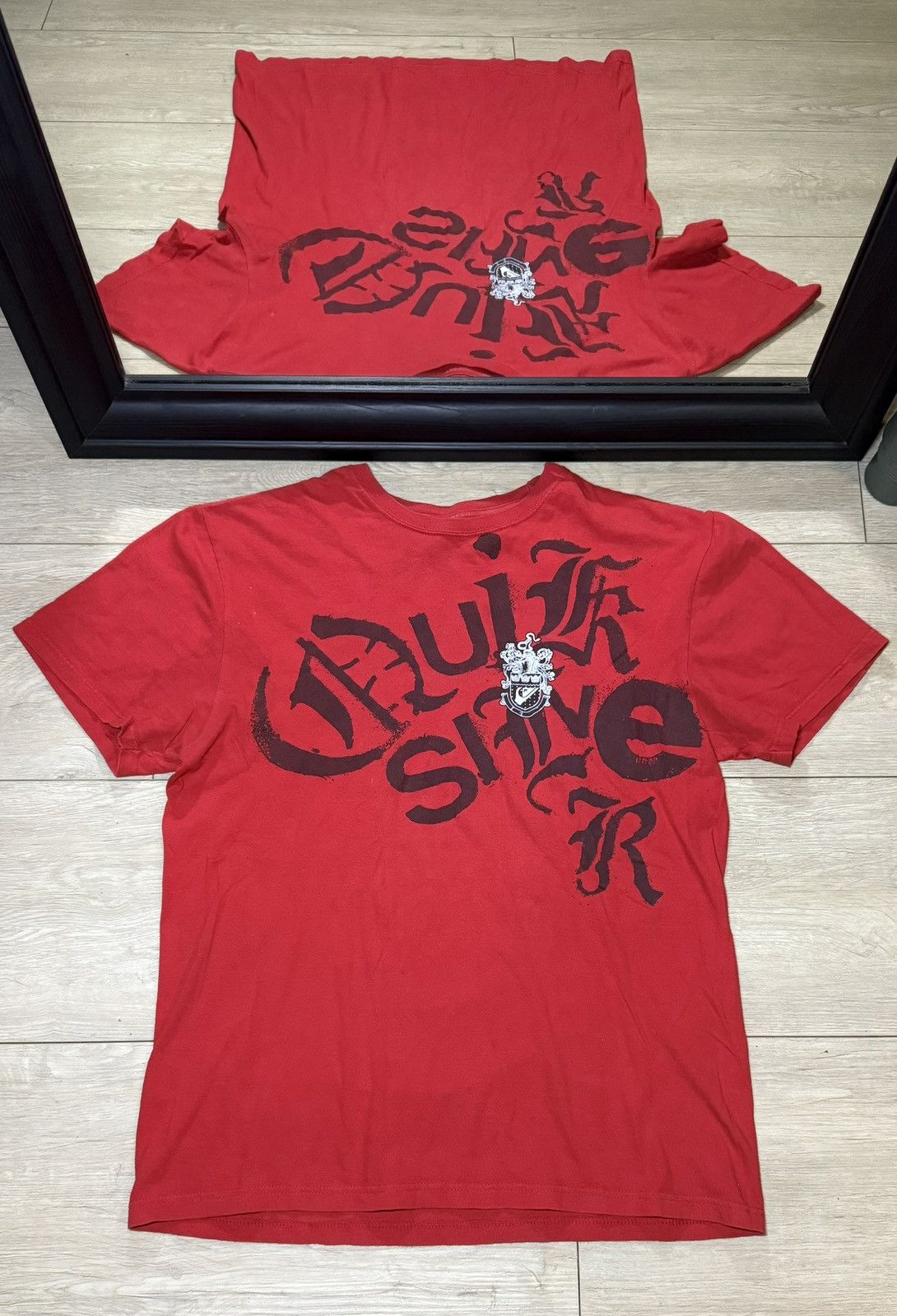 Quiksilver Y2K 2000s Quicksilver Old English Spellout Shirt Size US L / EU 52-54 / 3 - 1 Thumbnail