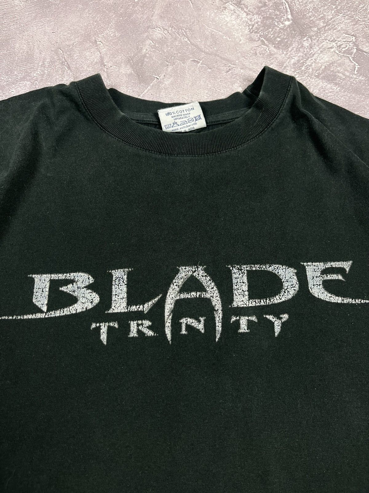 Band Tees Vintage 2000s Blade Trinity Movie Black Motorcycle Tee Size US L / EU 52-54 / 3 - 4 Thumbnail
