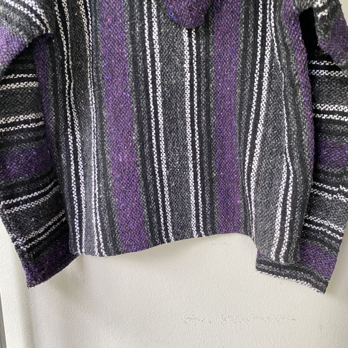 Vintage Black & Purple Striped Baja Hoodie Size US M / EU 48-50 / 2 - 10 Thumbnail